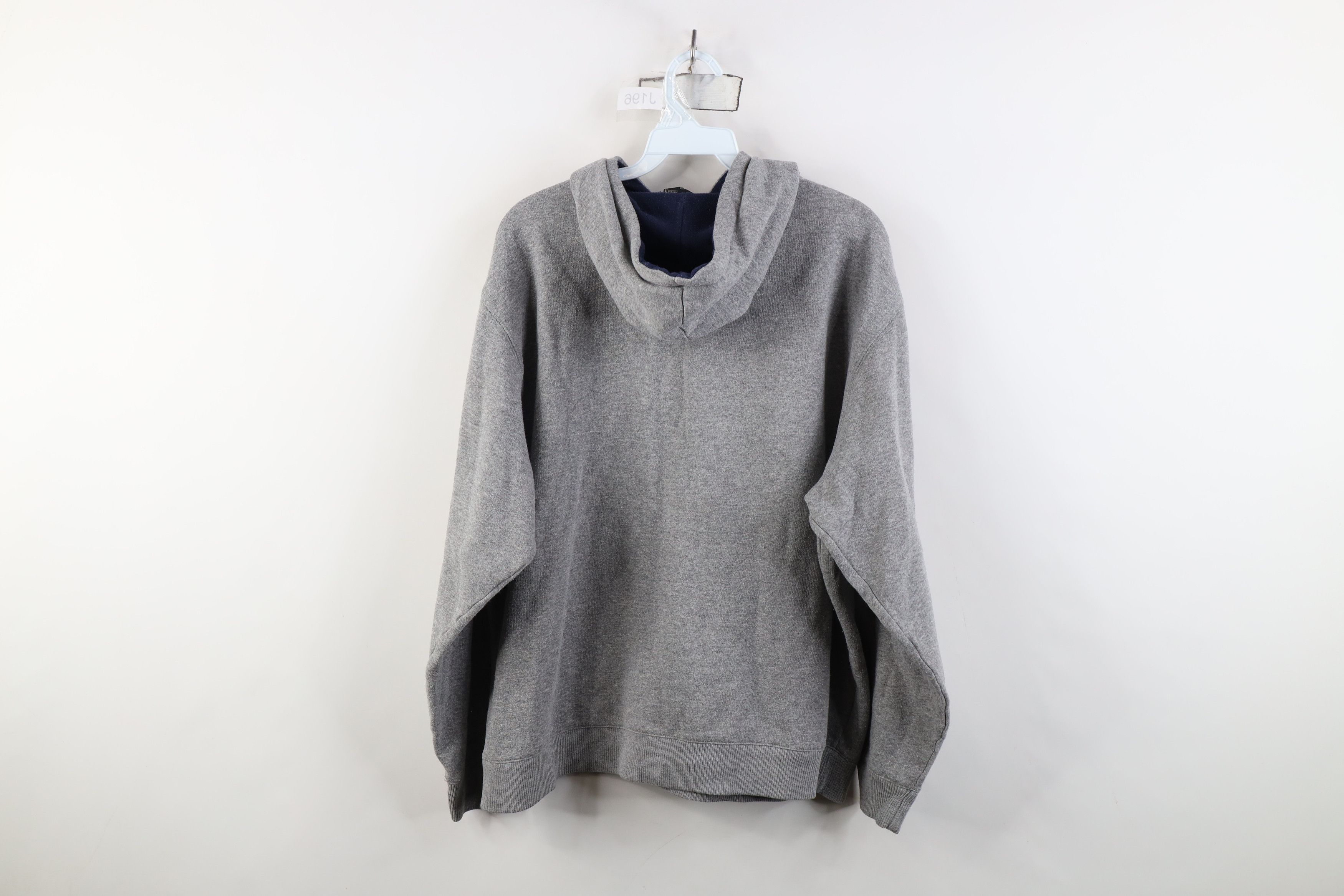 Vintage Vintage 90s Streetwear Fit Hoodie Sweatshirt Heather Gray Size XL / US 12-14 / IT 48-50 - 12 Thumbnail