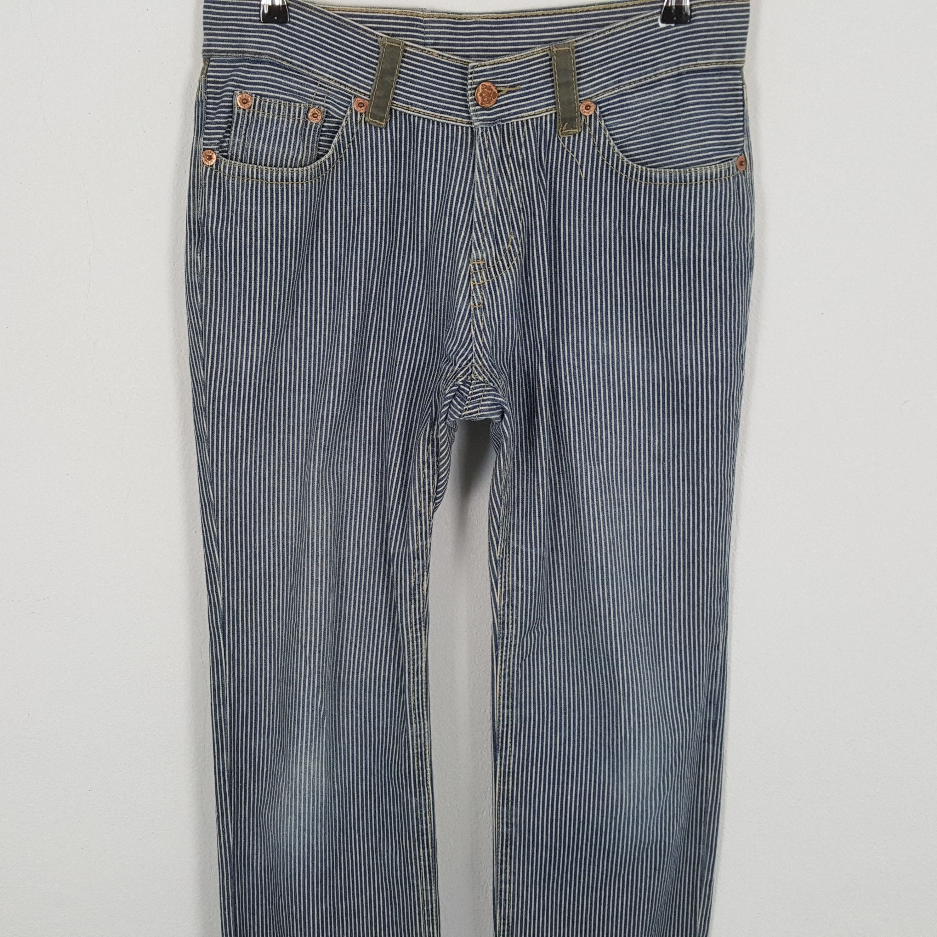 Japanese Brand EVISU Japanese Brand Streetwear Style Daicock Design Jeans Size US 31 - 5 Thumbnail