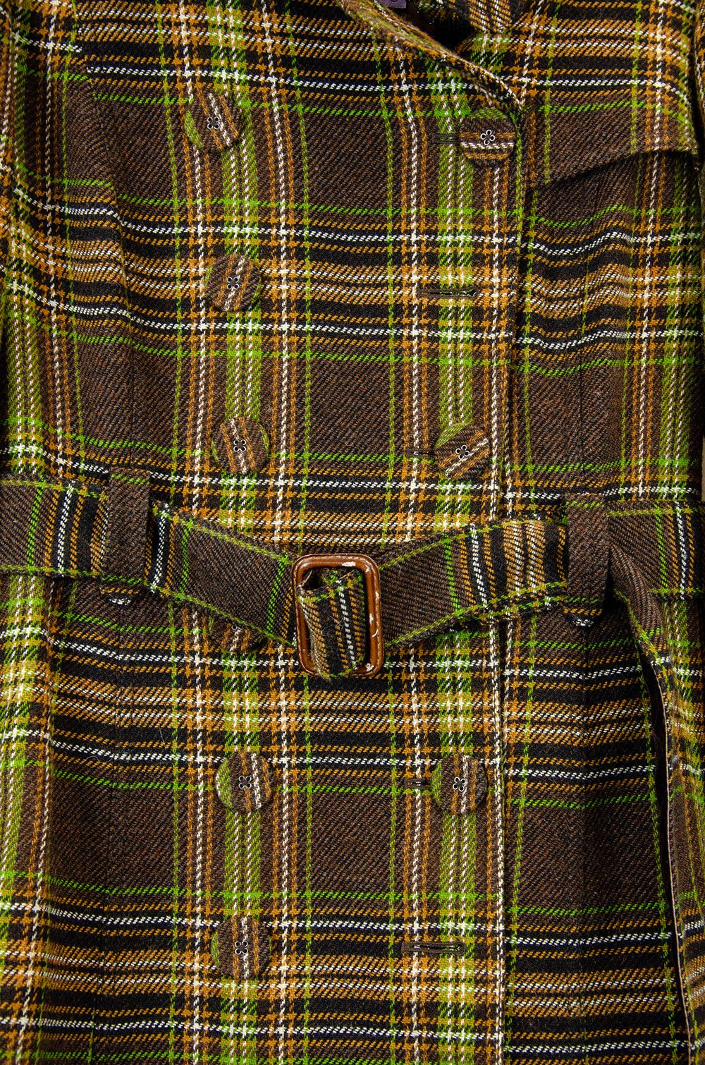 Juicy Couture Jeans Juicy Couture Plaid Wool Trench Coat Size 8 Size M / US 6-8 / IT 42-44 - 4 Thumbnail