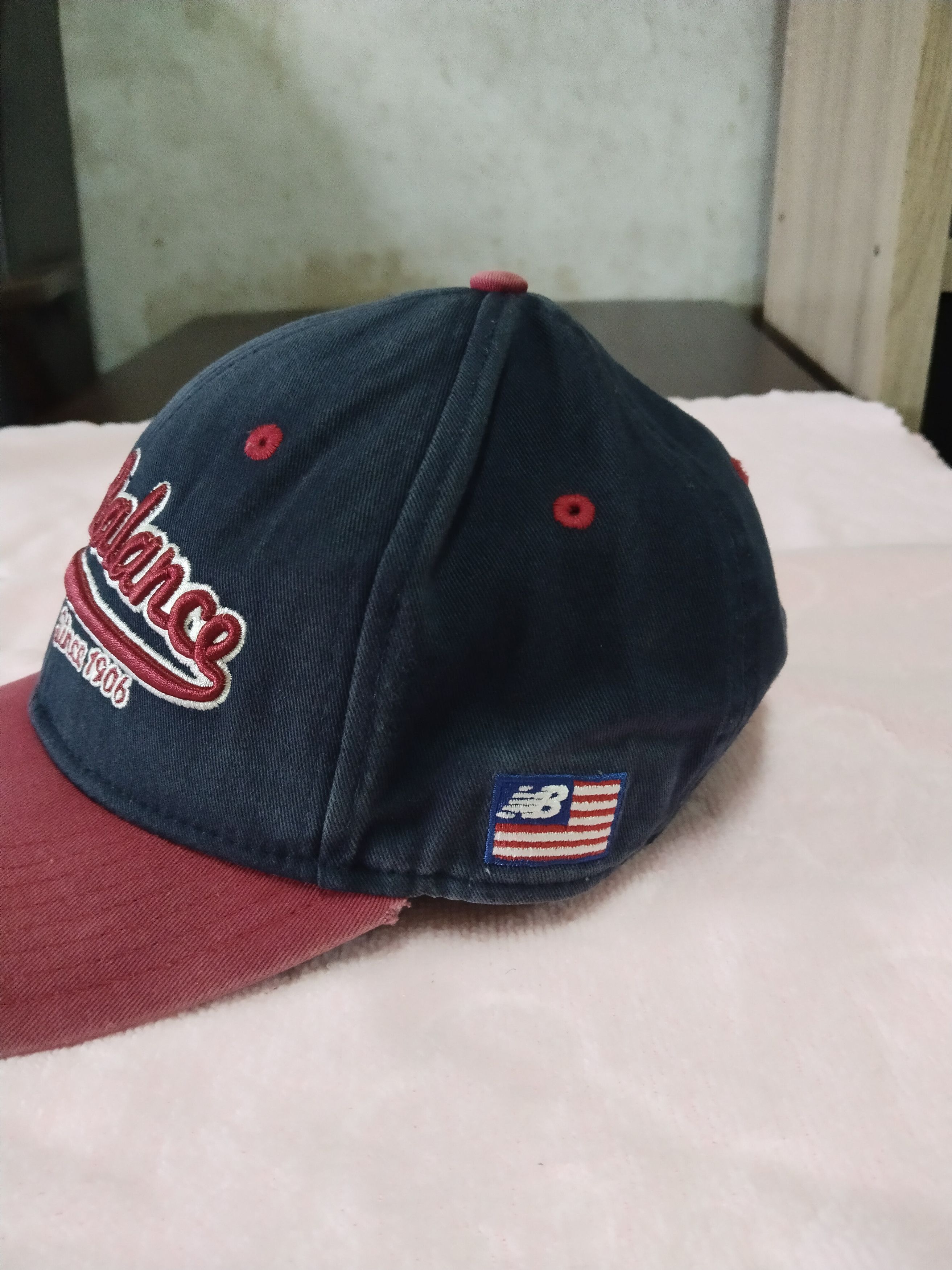 Japanese Brand × New Balance VINTAGE SUN FADED NEW BALANCE CAP ADJUSTABLE CLIP Size ONE SIZE - 3 Thumbnail