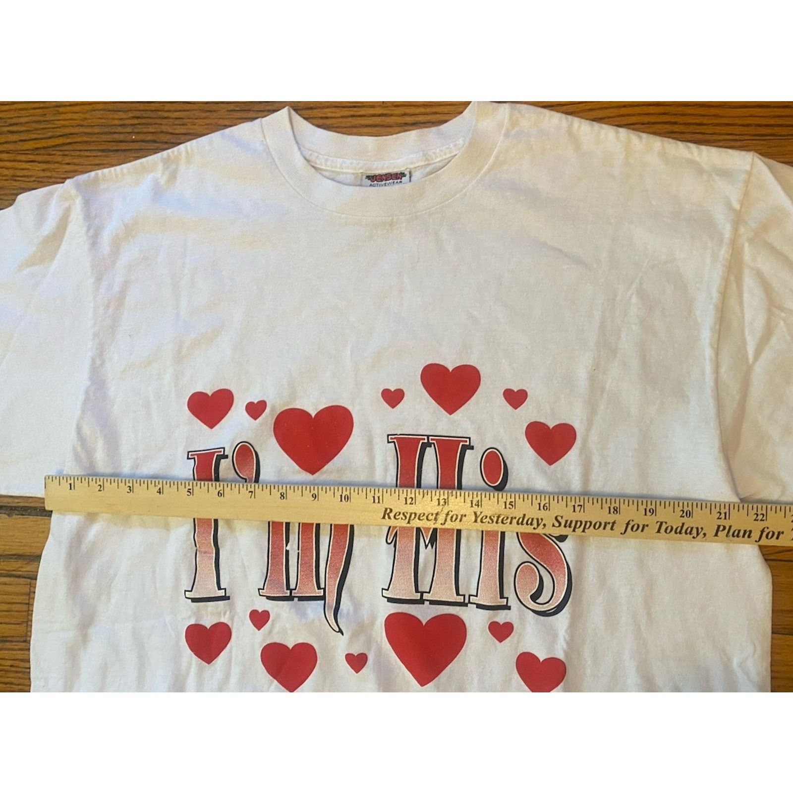 Vintage VTG I’m His Heavy Weight T Shirt Hearts Women’s Oversized XL Size XL / US 12-14 / IT 48-50 - 4 Thumbnail
