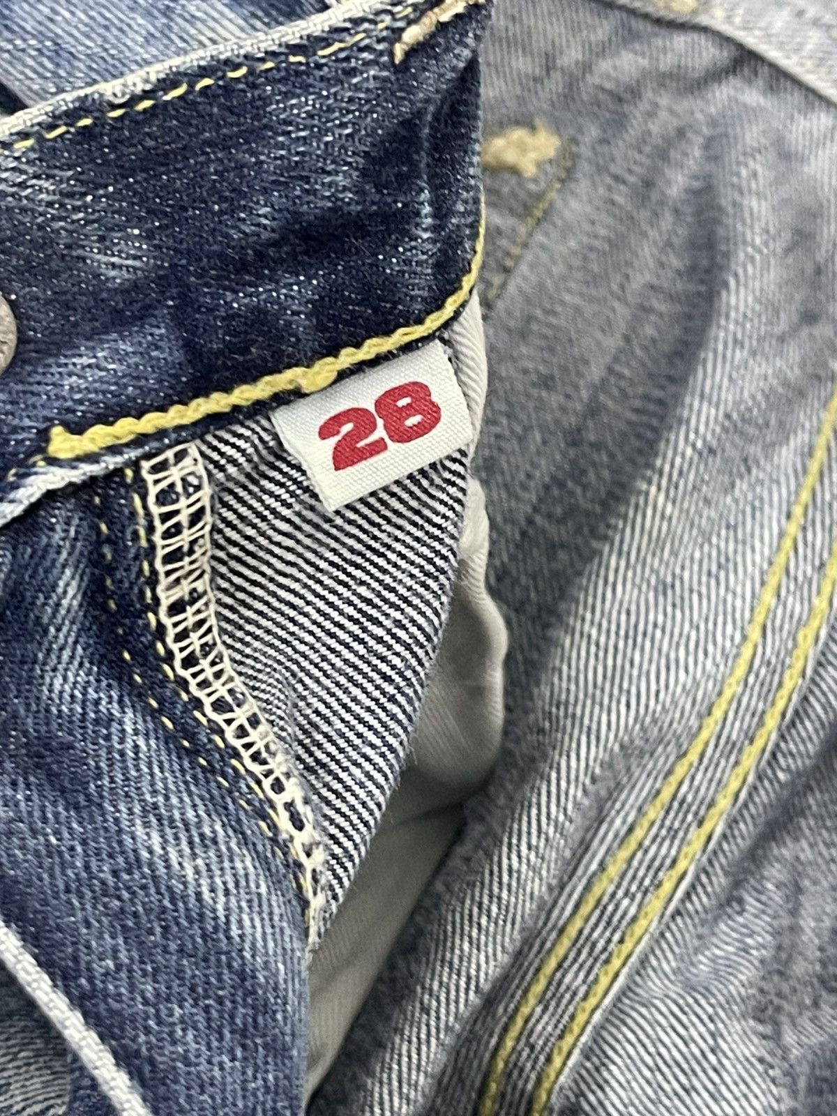 Blue Blue Japan Straight Jeans Blue Blue Japan Faded Washed 4🟦0 Size US 29 - 15 Thumbnail