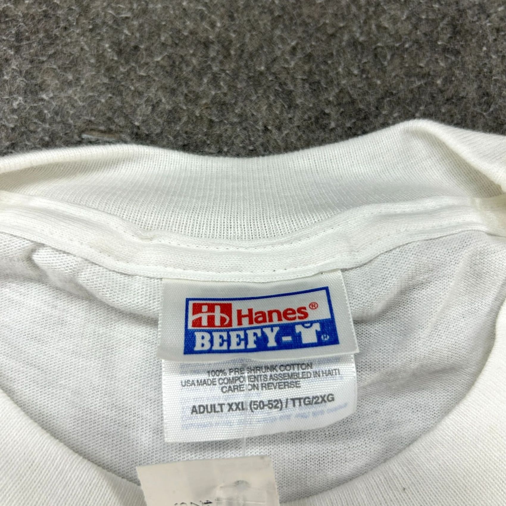 Hanes VINTAGE Hanes Beefy-T Shirt Mens 2XL White 90s Hamlet To Be Or Not Oregon Festival 90s Mens T-Shirt Size US XXL / EU 58 / 5 - 2 Thumbnail