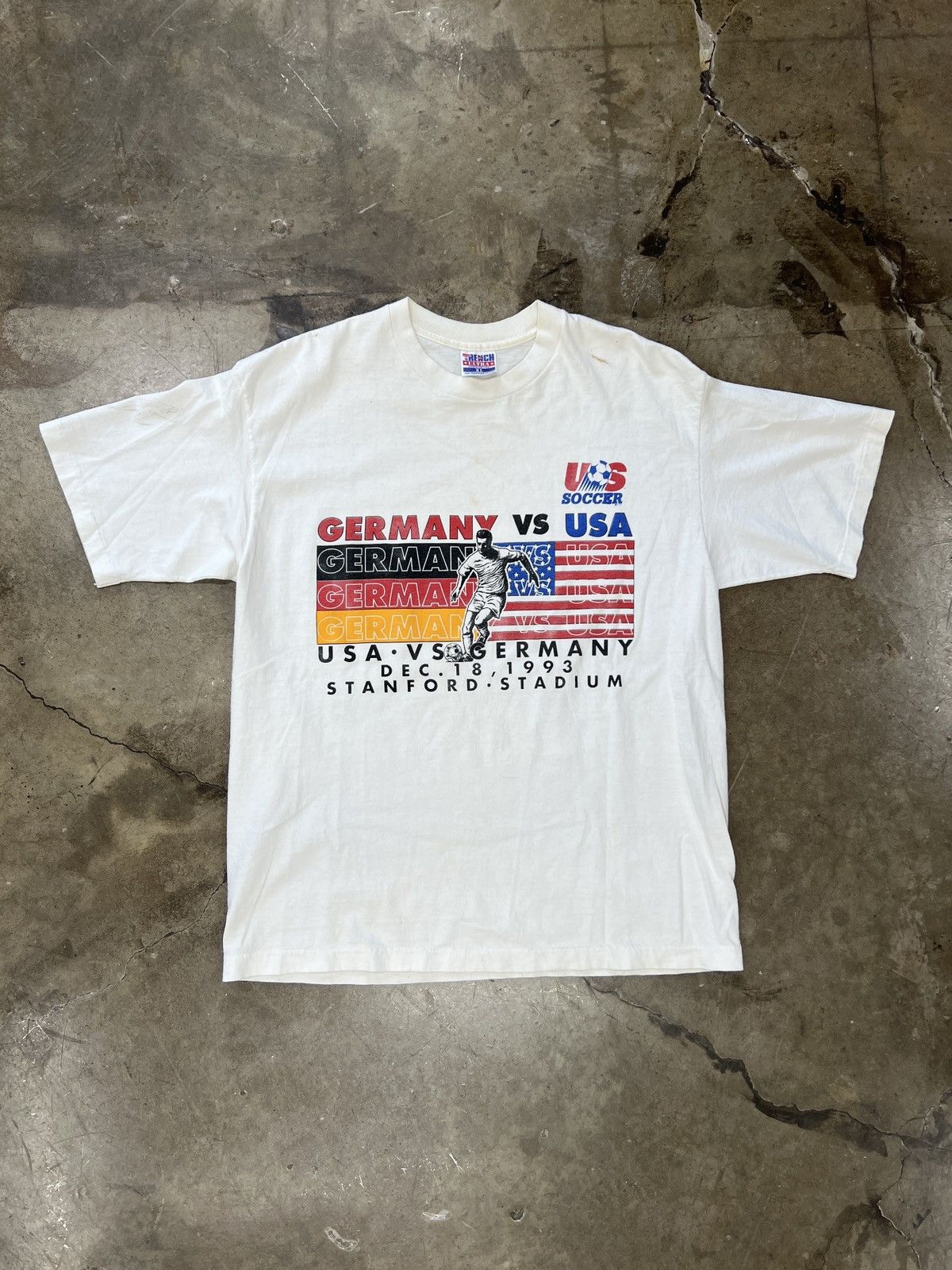 Vintage Vintage 1993 USA Soccer vs. Germany Single Stitch Tee XL Size US XL / EU 56 / 4 - 2 Thumbnail