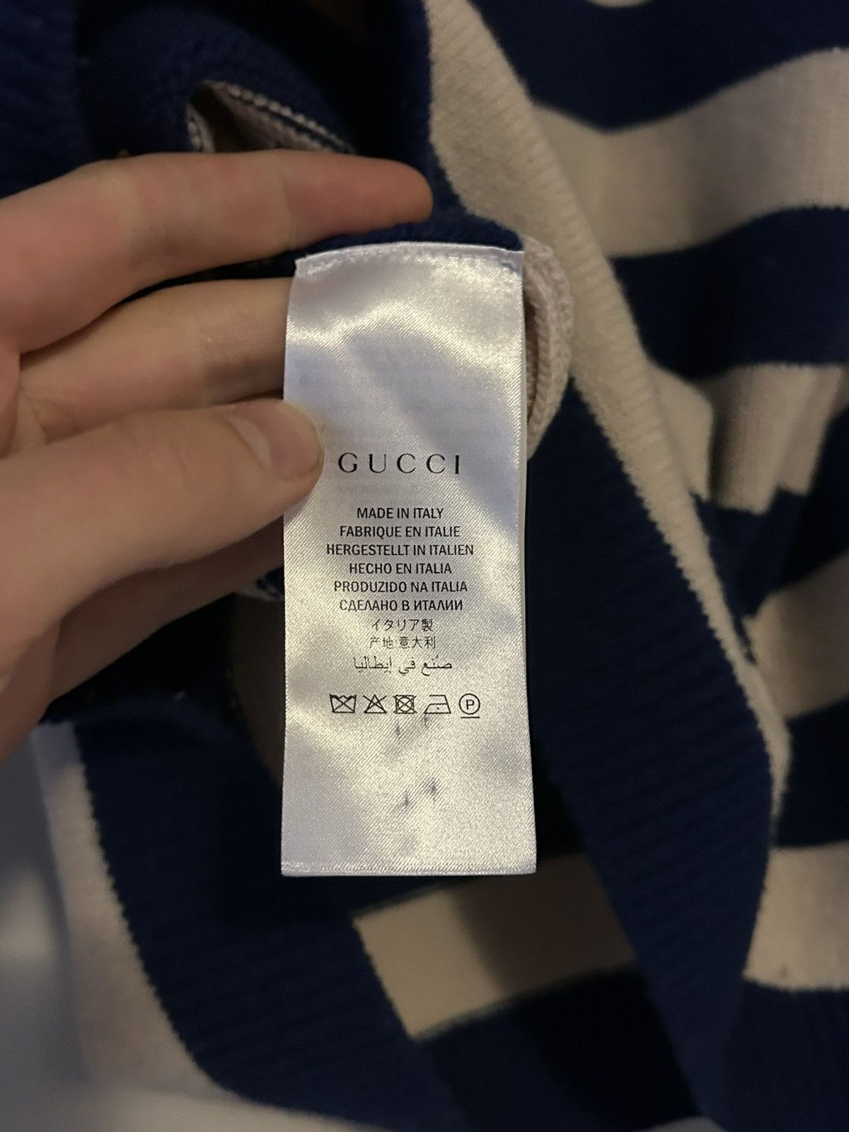 Gucci Gucci Striped Wool Sweater with Tiger Embroidery Size US M / EU 48-50 / 2 - 10 Thumbnail