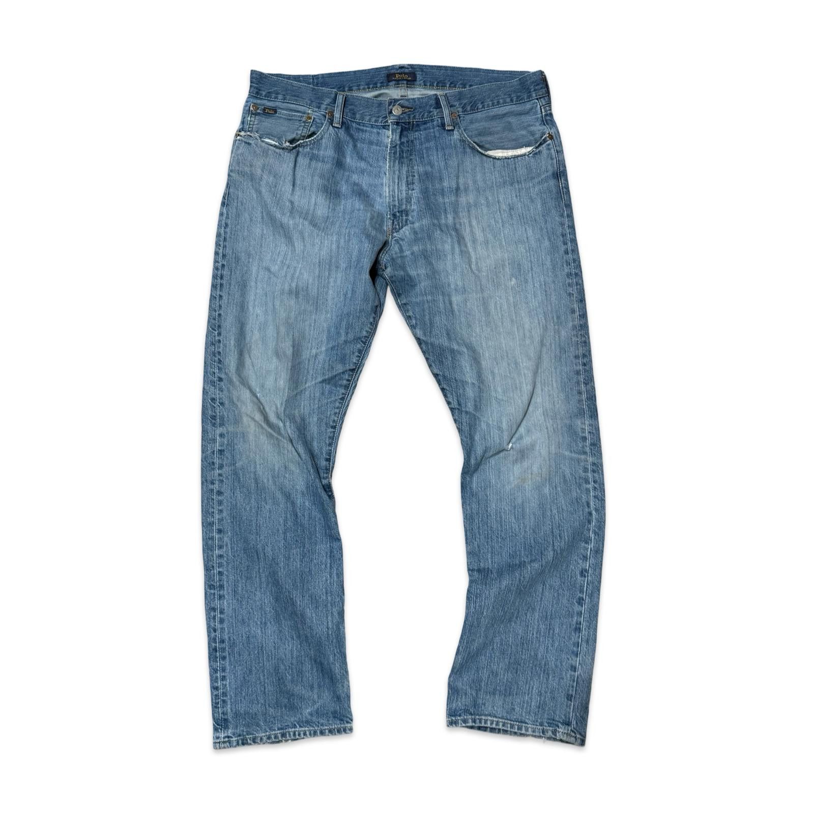Polo Ralph Lauren Polo Ralph Lauren Men's Light Wash Denim Jeans Size US 36 / EU 52 - 6 Thumbnail