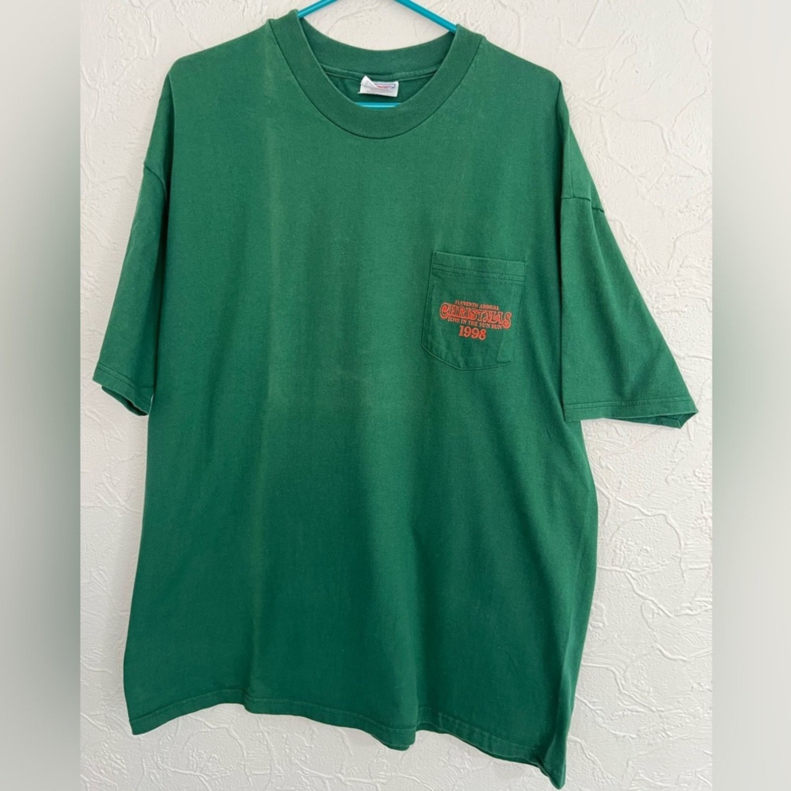 Hanes Vintage 1998 Toys Sun Christmas Shirt Santa Harley Davidson Size US XXL / EU 58 / 5 - 3 Thumbnail