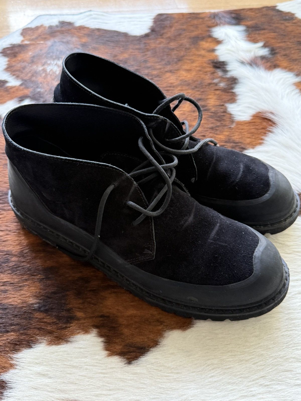 Diemme Black Diemme Suede Chukka Boots Vibram Sole EU 47 Size US 13 / EU 46 - 1 Thumbnail