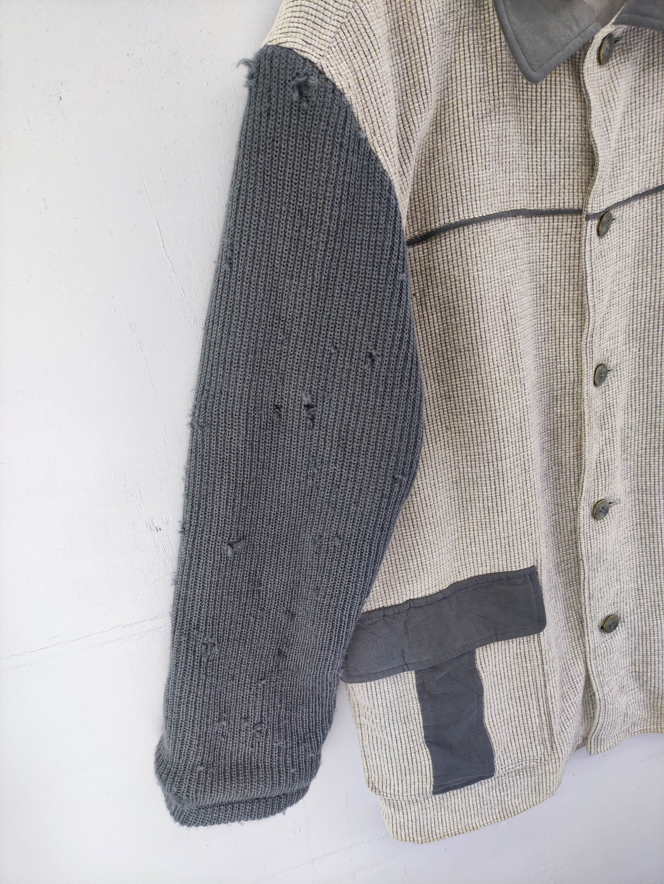 Balenciaga Balenciaga Sports Color Block Distressed Jacket Button Up Size US L / EU 52-54 / 3 - 2 Thumbnail