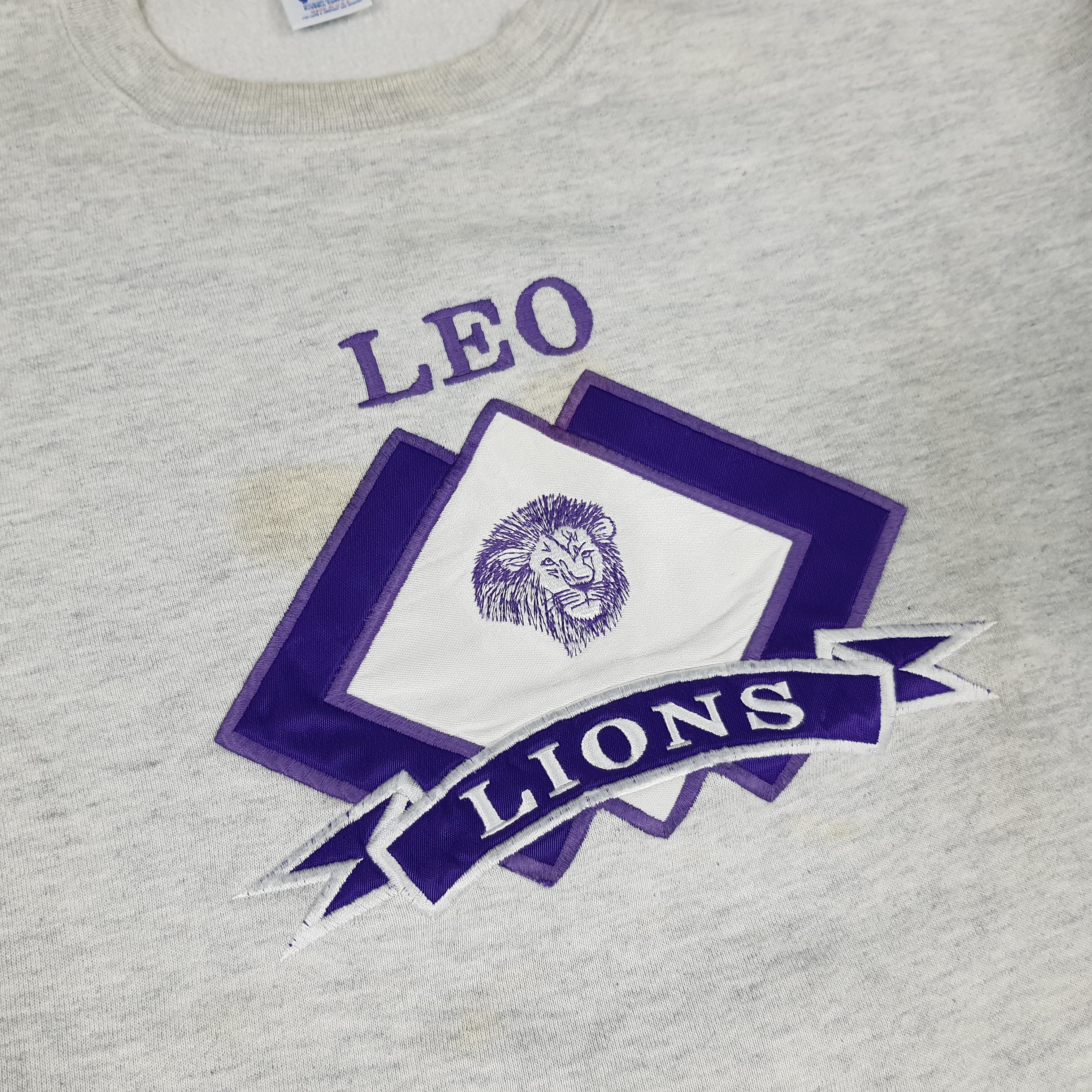 Vintage Vintage LEO Lions American Club Sweatshirts Size US XL / EU 56 / 4 - 2 Thumbnail