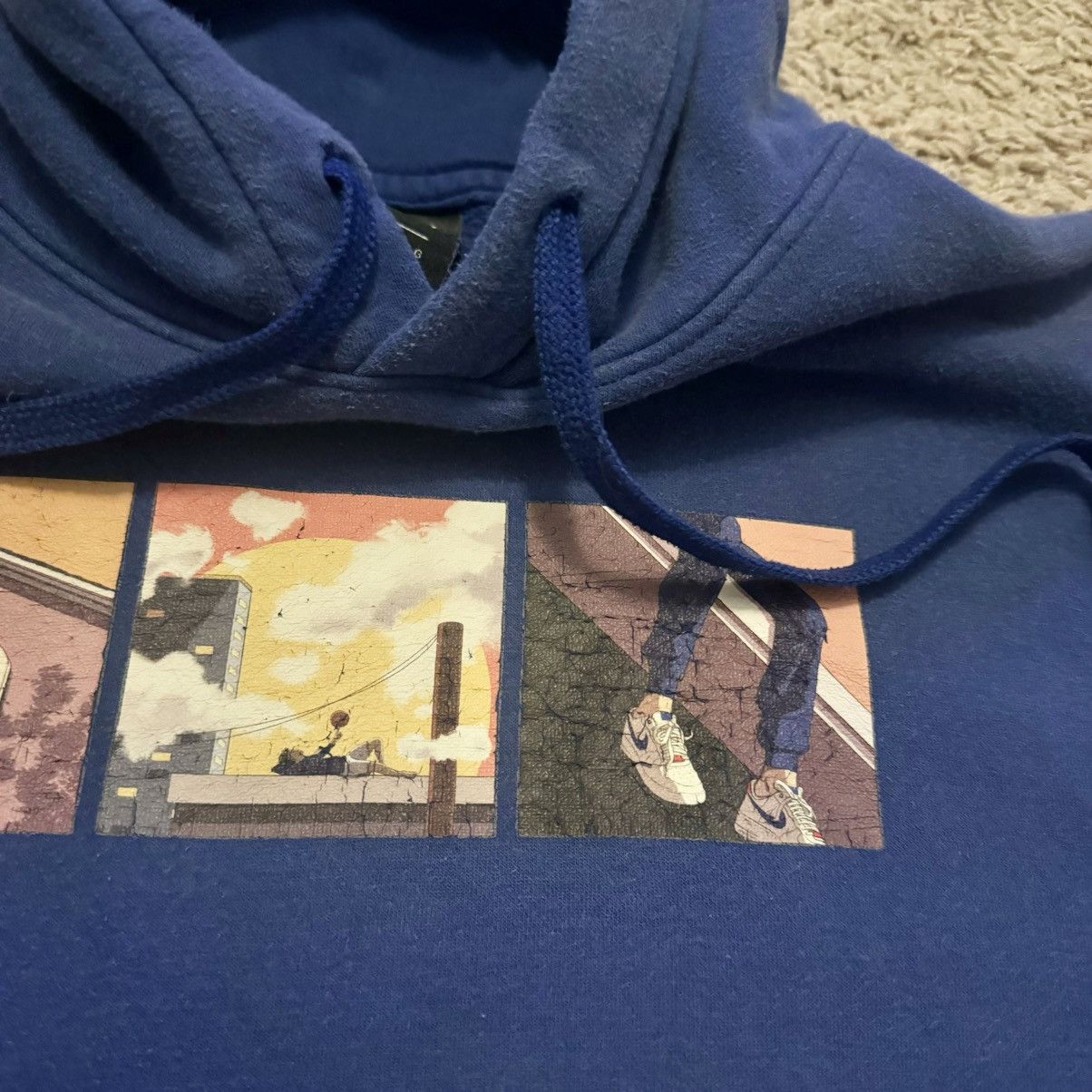 Vintage Y2K VINTAGE NIKE BASKETBALL HOODIE! Size US L / EU 52-54 / 3 - 6 Thumbnail