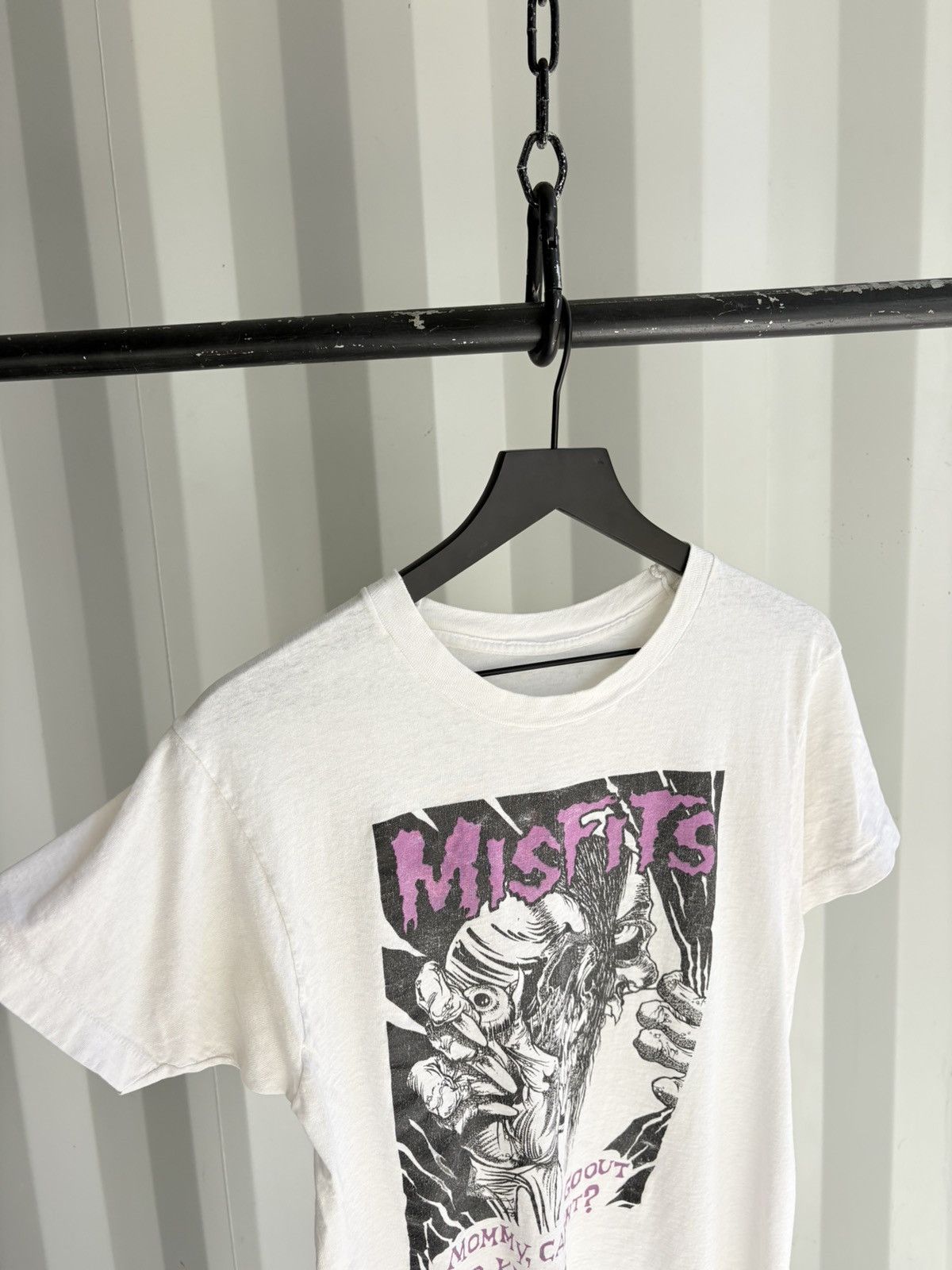 Band Tees Vintage Misfits Can I Go Out Shirt Faded Distressed Grunge Size US L / EU 52-54 / 3 - 4 Thumbnail