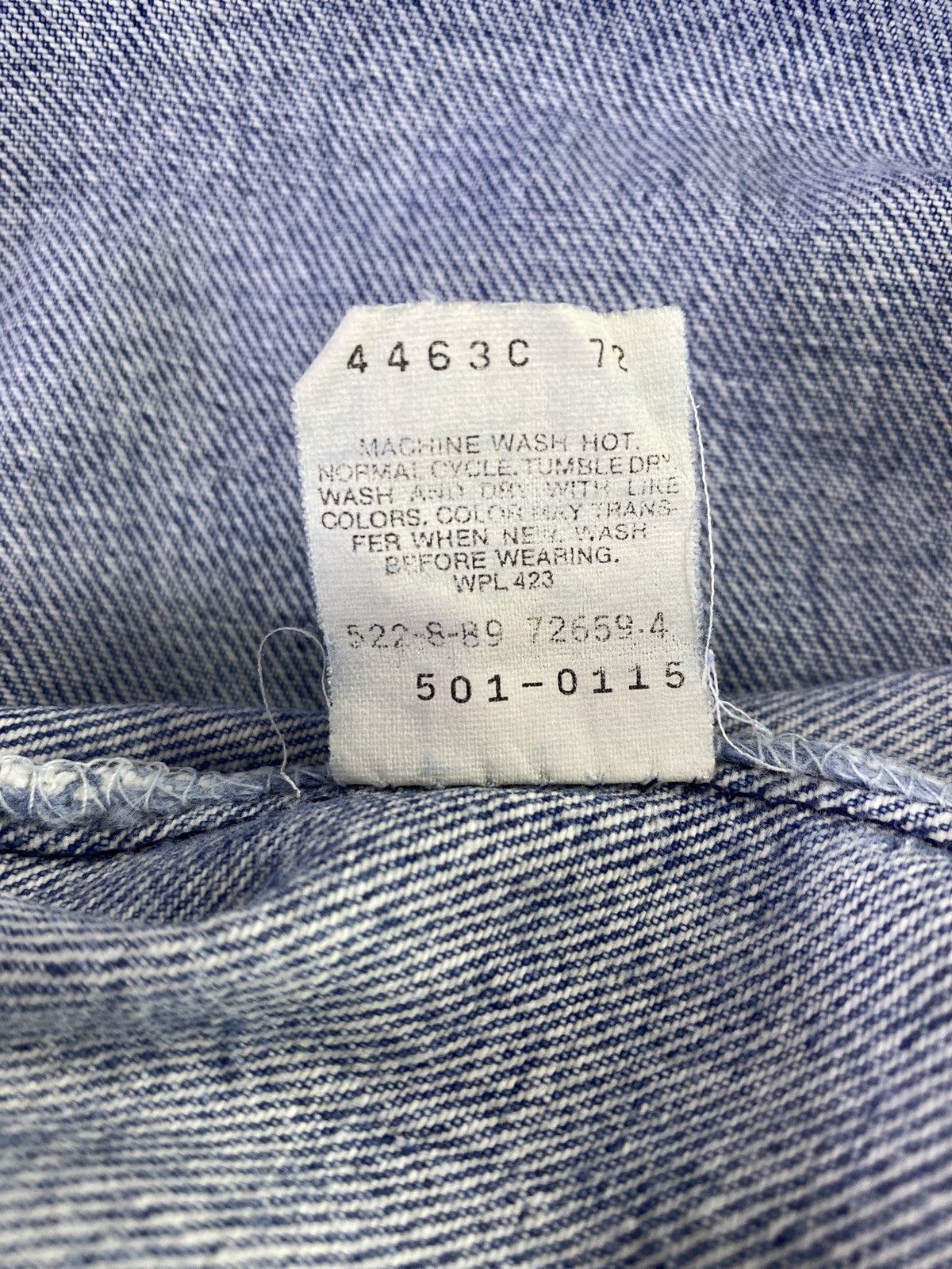 Jean × Levi's × Vintage Vintage Levis 501 Jeans Blue Wash - J918 Size US 33 - 8 Thumbnail