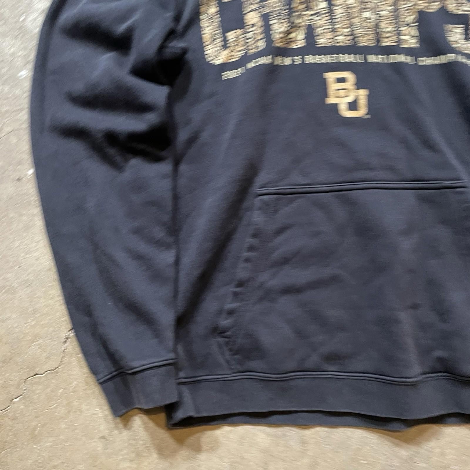 Nike Nike Baylor Bears Hoodie M Adult Black Final Four Champs Men Size ONE SIZE - 4 Thumbnail
