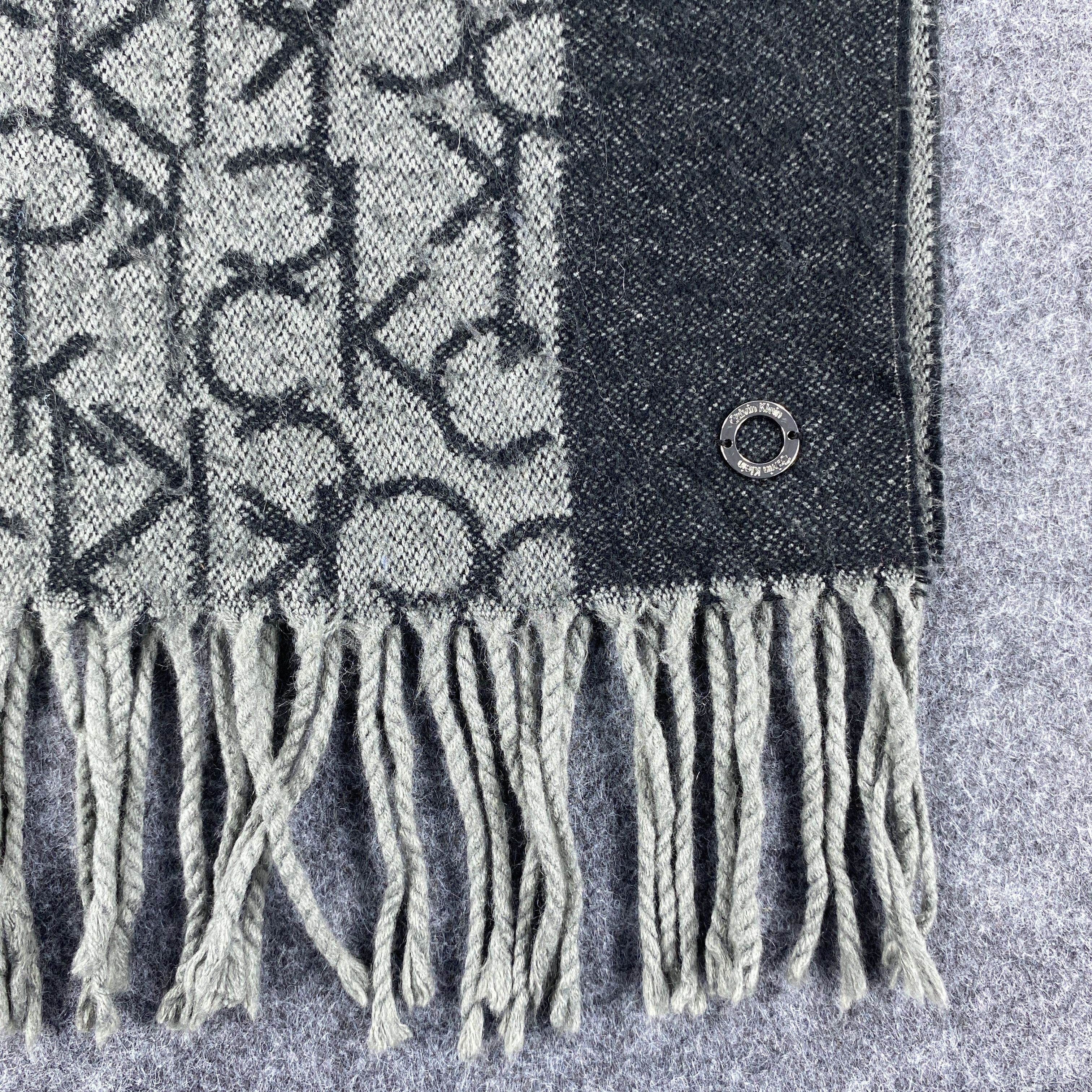 Calvin Klein × Vintage Calvin Klein Scarf # Muffler # Neckwear # z # D518 Size ONE SIZE - 3 Thumbnail