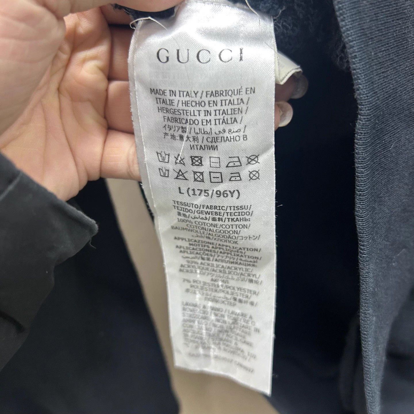 Gucci Gucci Black Cat GG Logo MINT L Sweatshirt Size L / US 10 / IT 46 - 4 Thumbnail