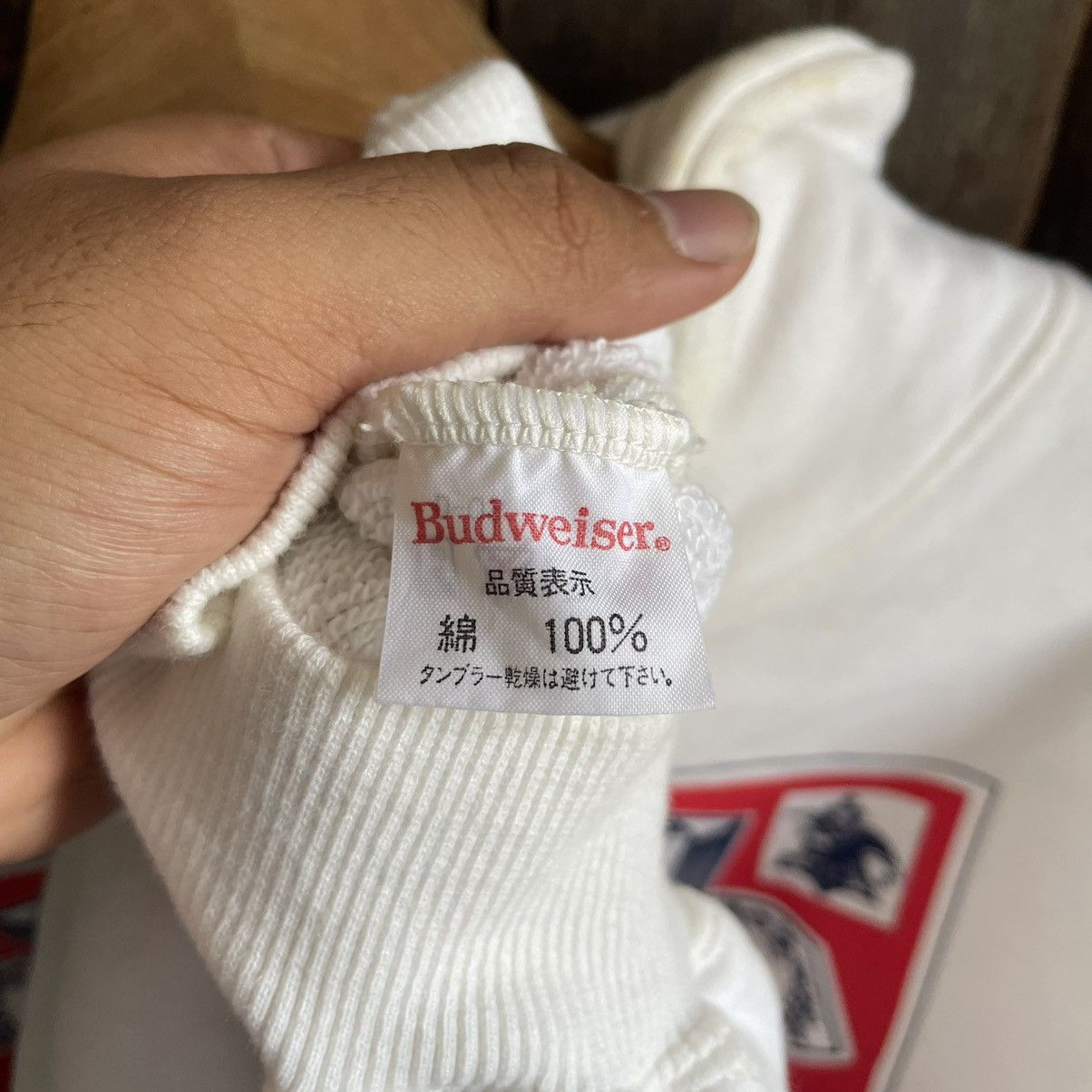 Budweiser × Vintage Vintage Budweiser Hoodie Size US L / EU 52-54 / 3 - 4 Thumbnail