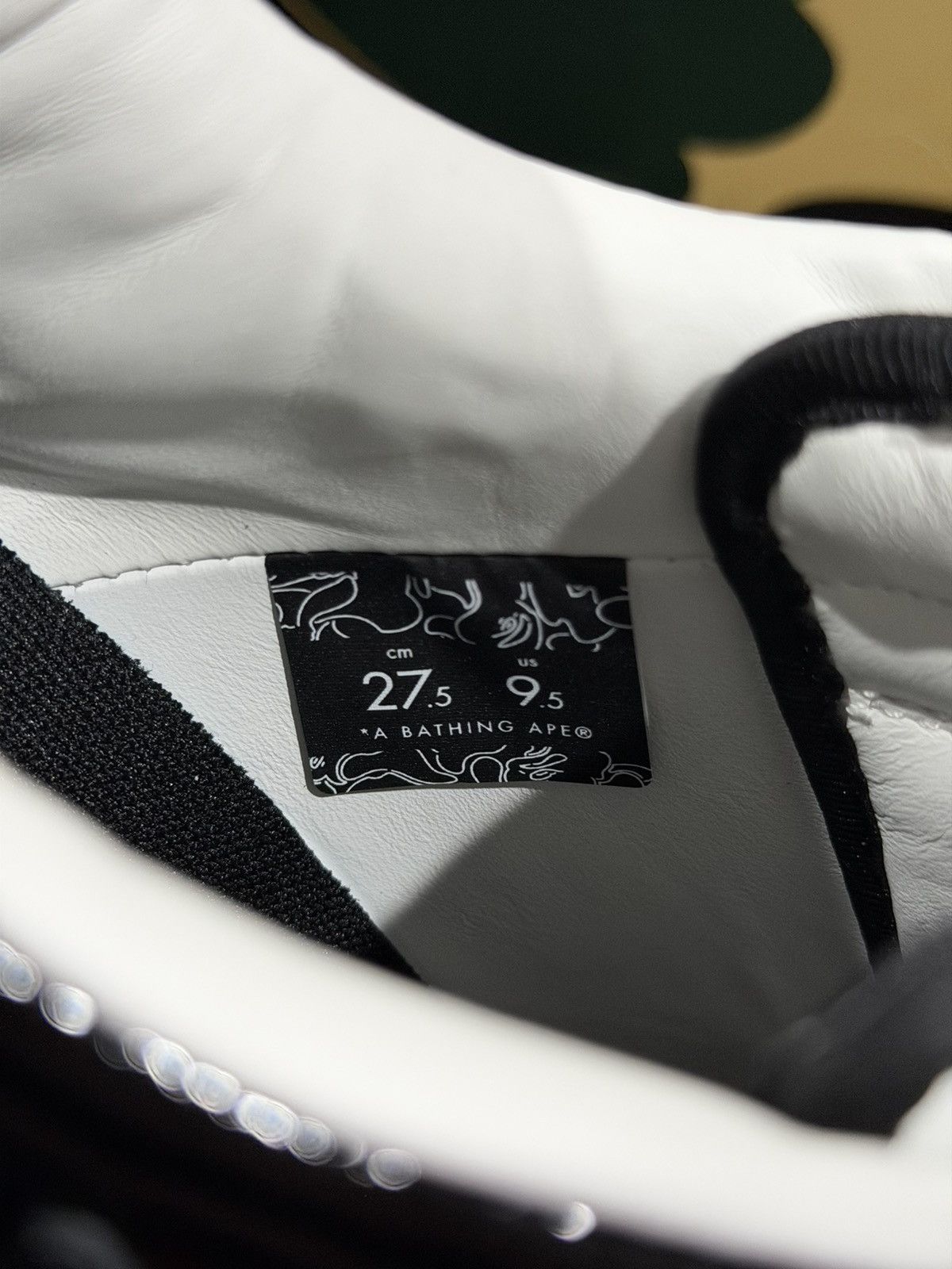 Bape A Bathing Ape Bapesta Patent Leather Black/White Sneaker Size US 9.5 / EU 42-43 - 8 Thumbnail