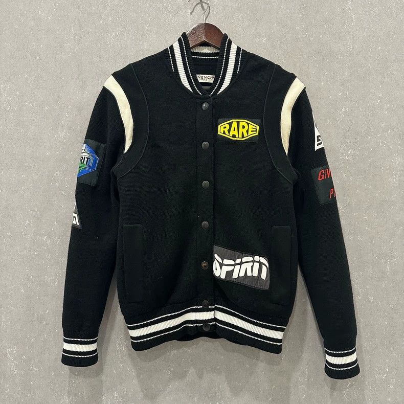 Givenchy Givenchy Printed Long-sleeved Baseball Jacket with Zipper Size US S / EU 44-46 / 1 - 1 Thumbnail