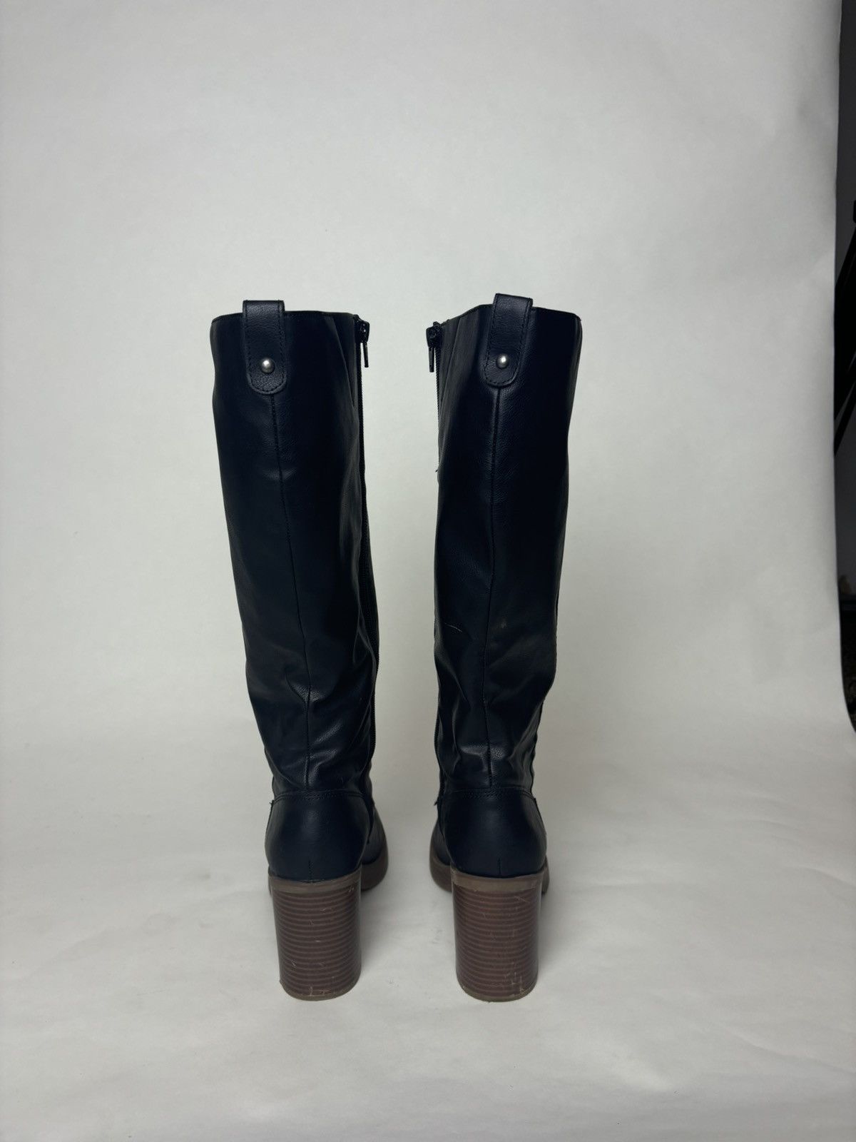 Other Tall Riding boots with brown heel, frye looking boots Size US 8 / IT 38 - 4 Thumbnail