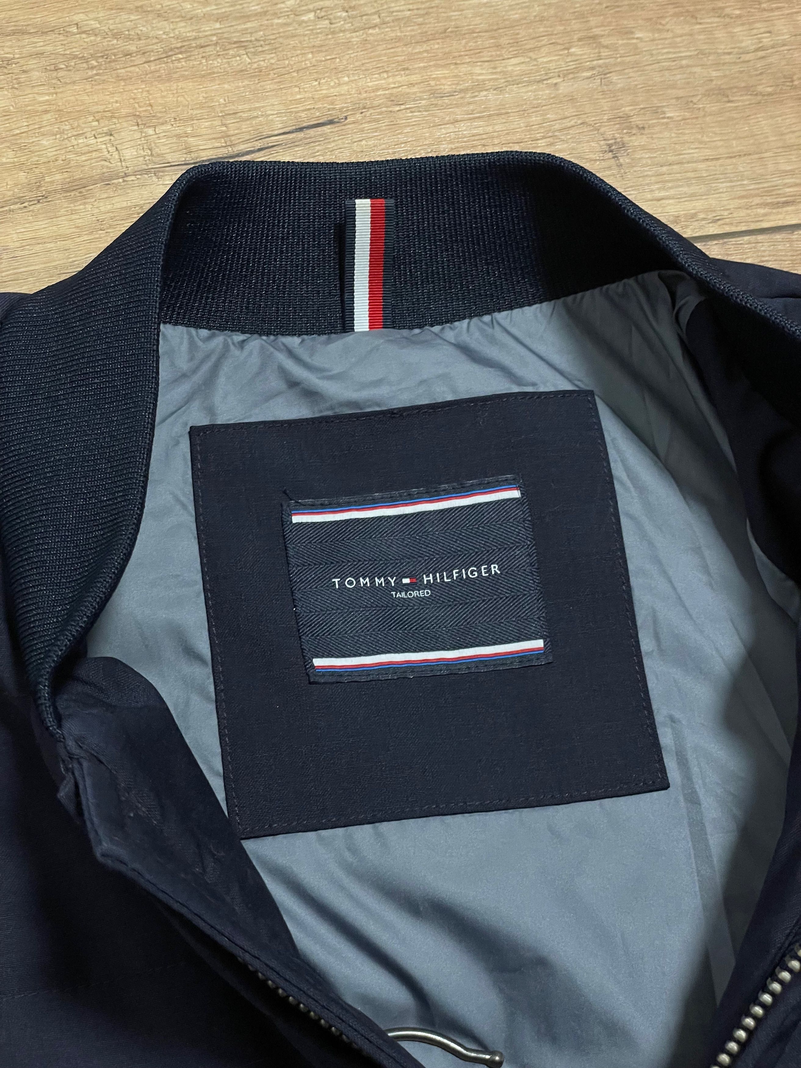 Tommy Hilfiger Tommy Hilfiger Tailored Navy Blue Insulated Bomber Jacket Size US M / EU 48-50 / 2 - 6 Thumbnail