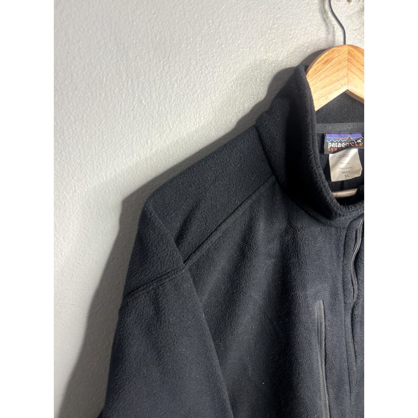 Patagonia Patagonia Synchilla Jacket Mens XL Black Full Zip Fleece Paskal Lighting Logo Size US XL / EU 56 / 4 - 2 Thumbnail
