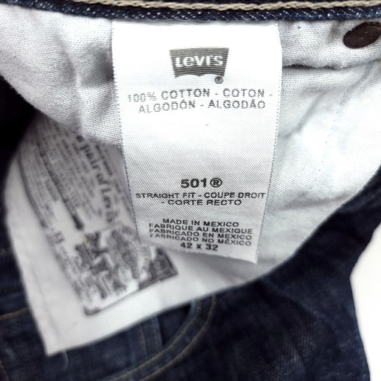 Levi's Y2K Levis 501XX Original Button Fly Jeans Mens 42x30 Size US 42 / EU 58 - 3 Thumbnail
