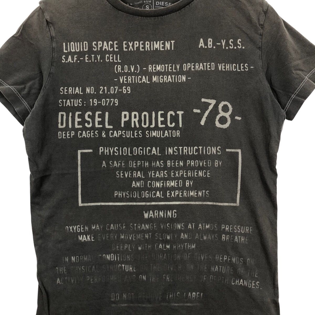 Diesel DIESEL Project T-Shirt Ovp Spellout Logo Size US S / EU 44-46 / 1 - 3 Thumbnail