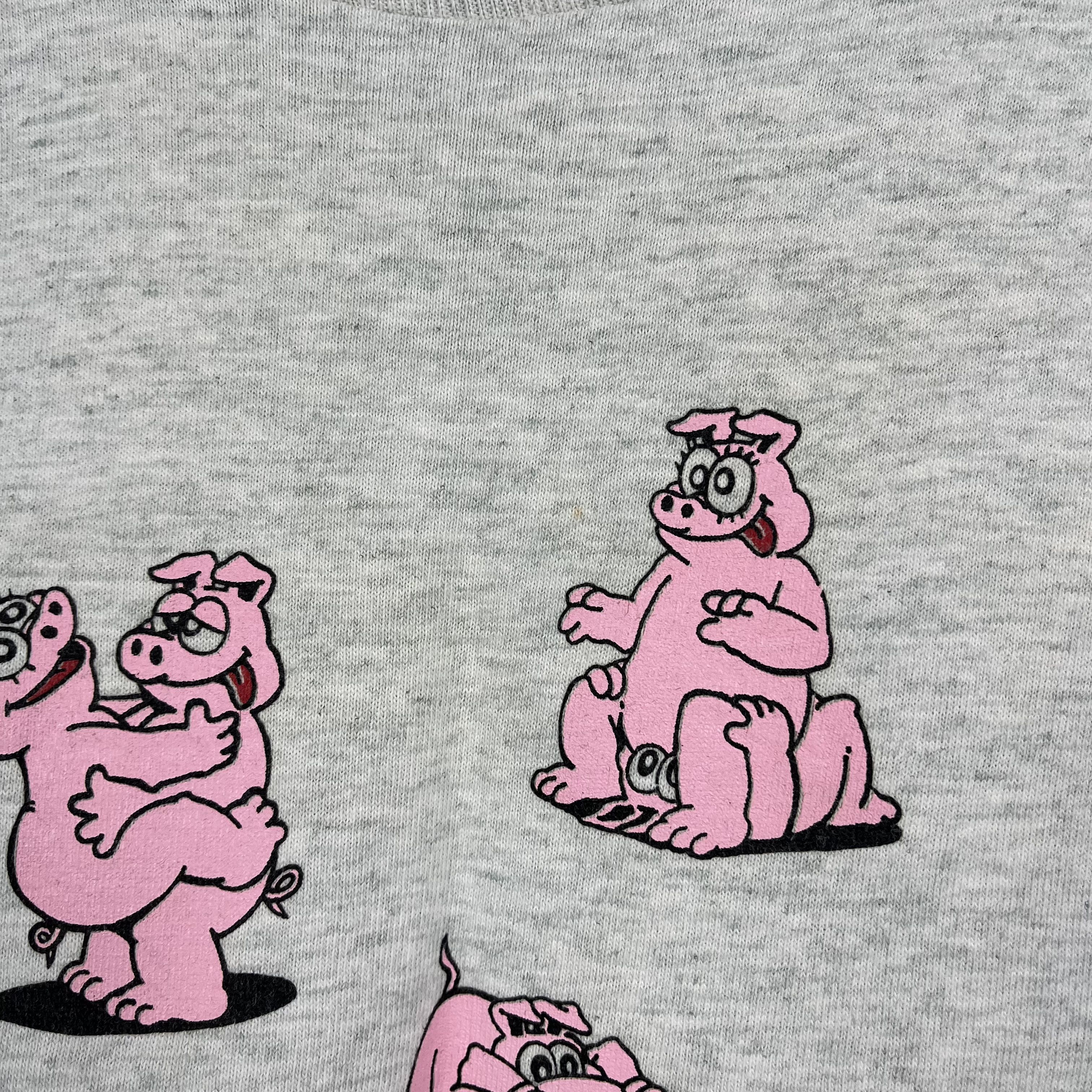 Vintage Vintage Pig Sex Vulgar Adult Humor T Shirt 1991 Size US XL / EU 56 / 4 - 12 Thumbnail