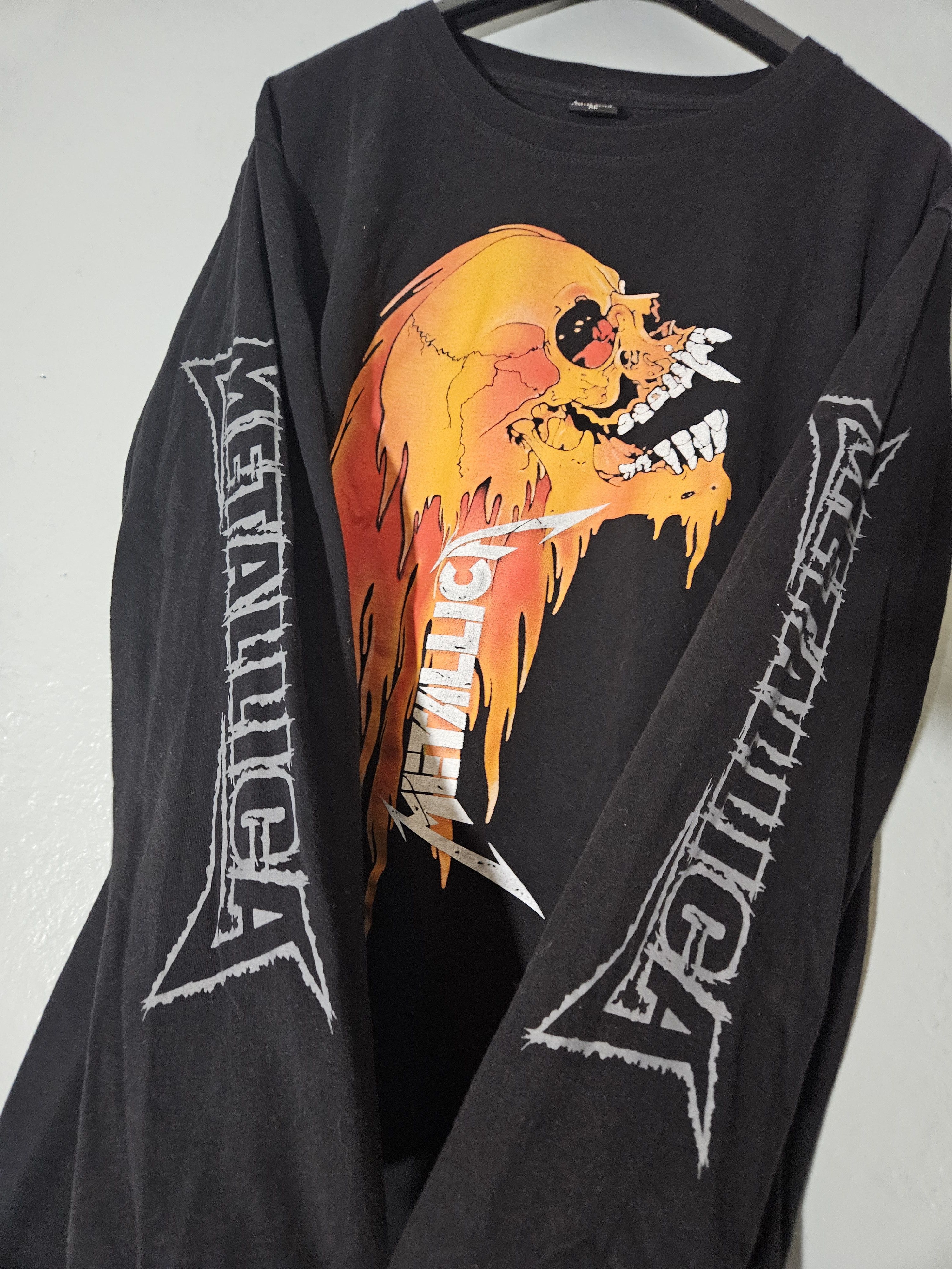 Other Rockvolution Metallica Flaming Skull Long Sleeve Shirt Size US XL / EU 56 / 4 - 3 Thumbnail