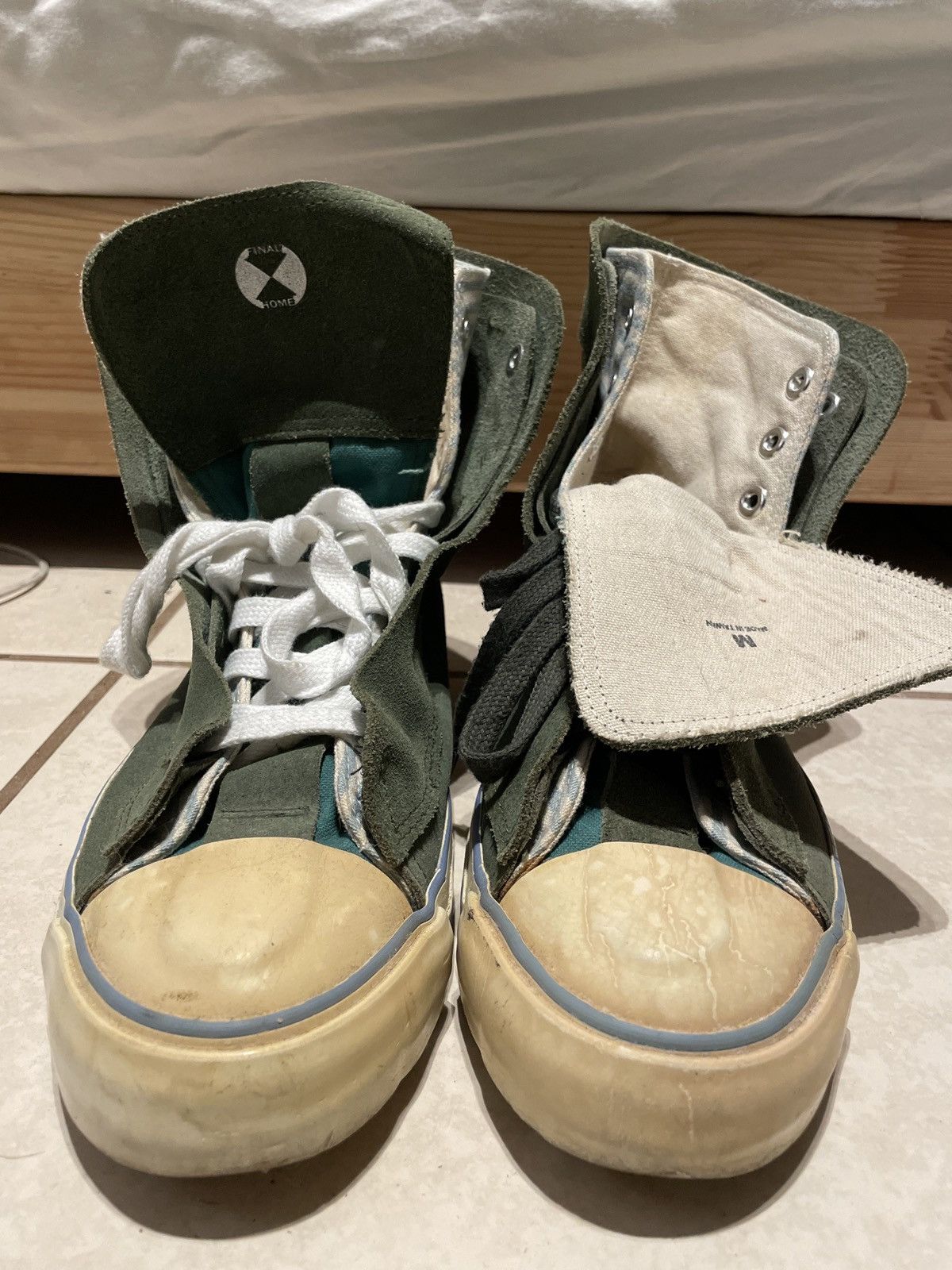 Final Home Issey Miyake Japanese Brand Final home double layer hi top converse Grailed