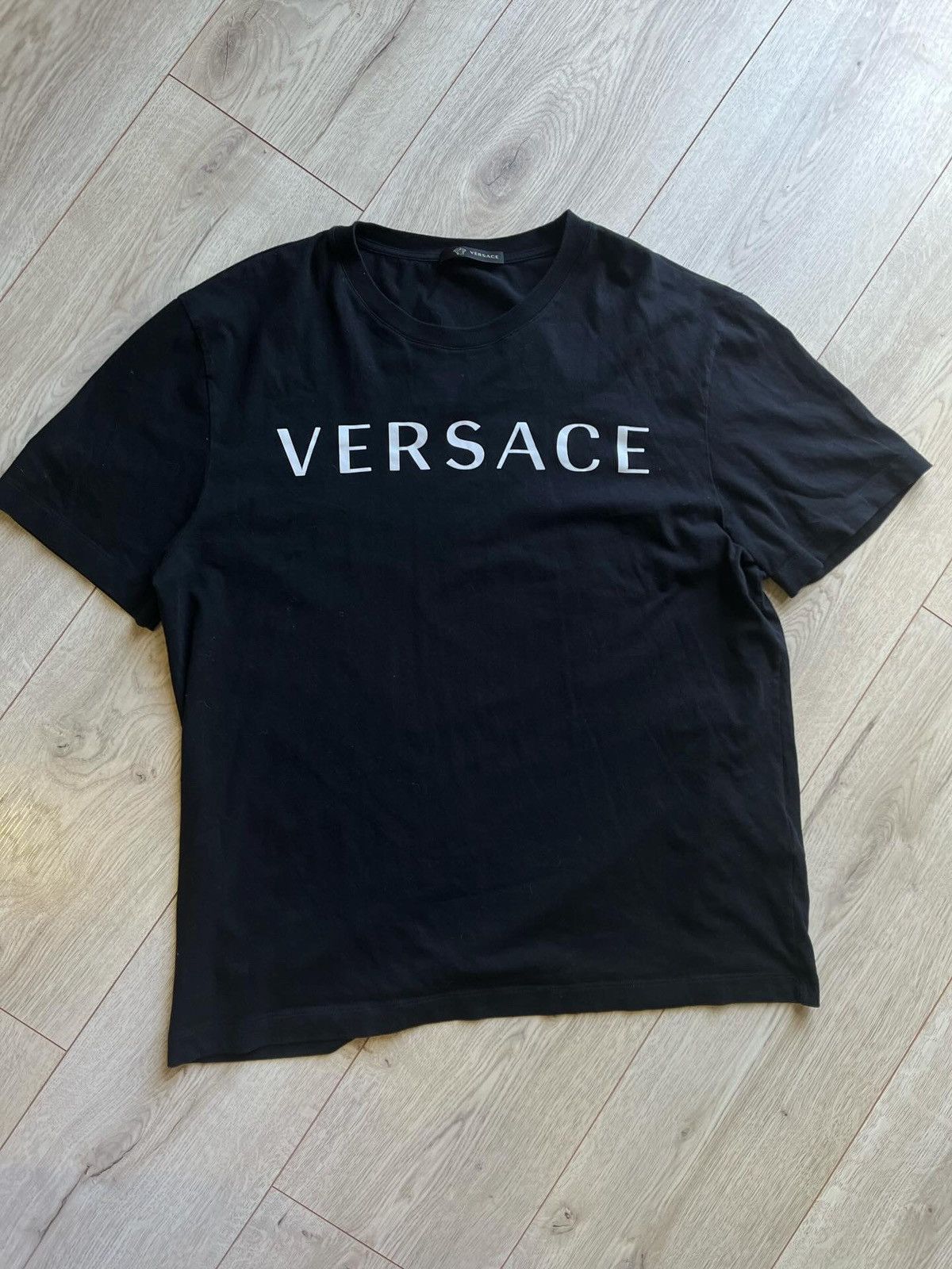 image of Versace T-Shirt in Black, Men's (Size 2XL)