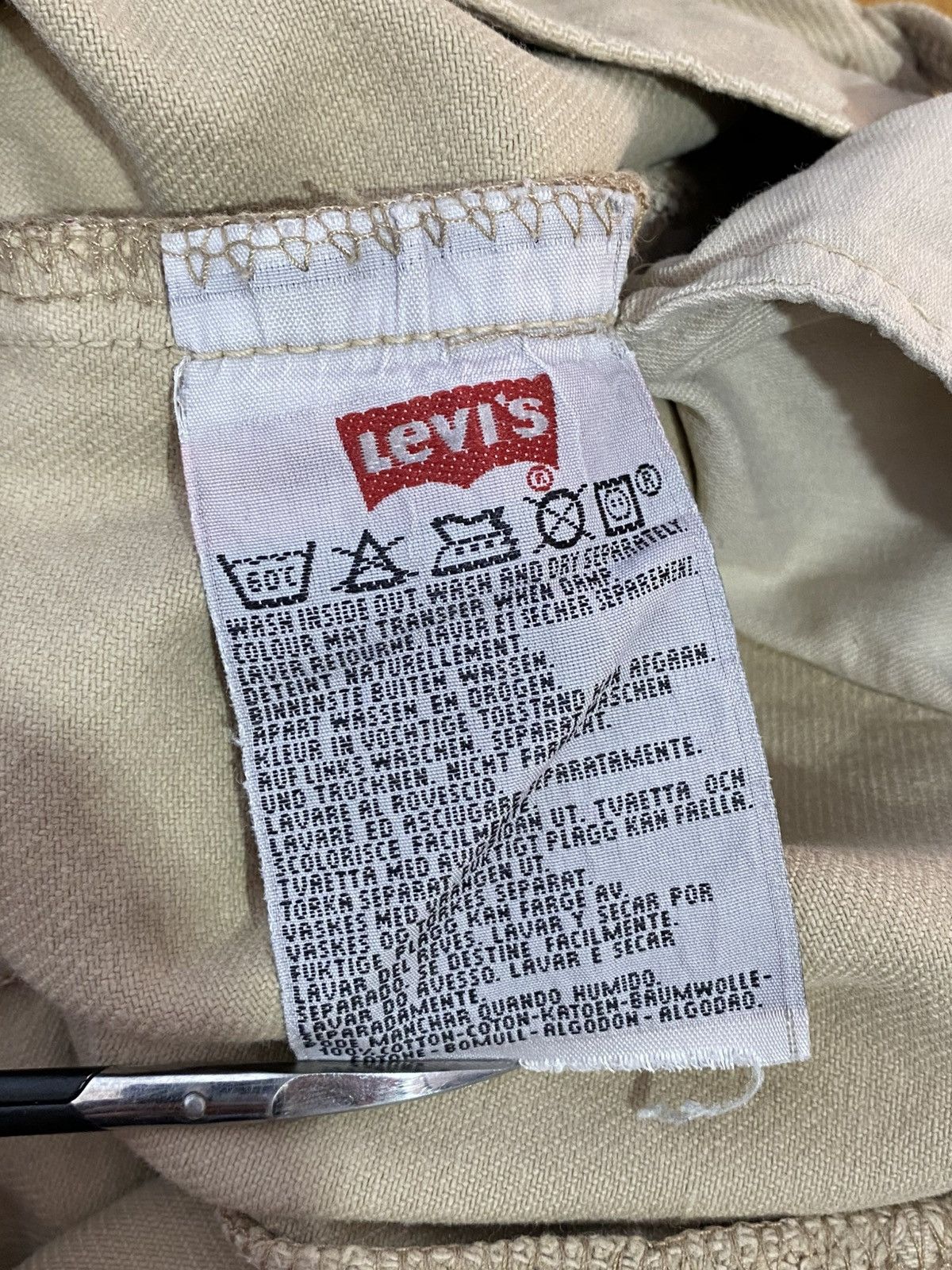 Levi's 90s Vintage Levis 501 34х30 Beige Denim Jeans Size US 34 / EU 50 - 13 Thumbnail
