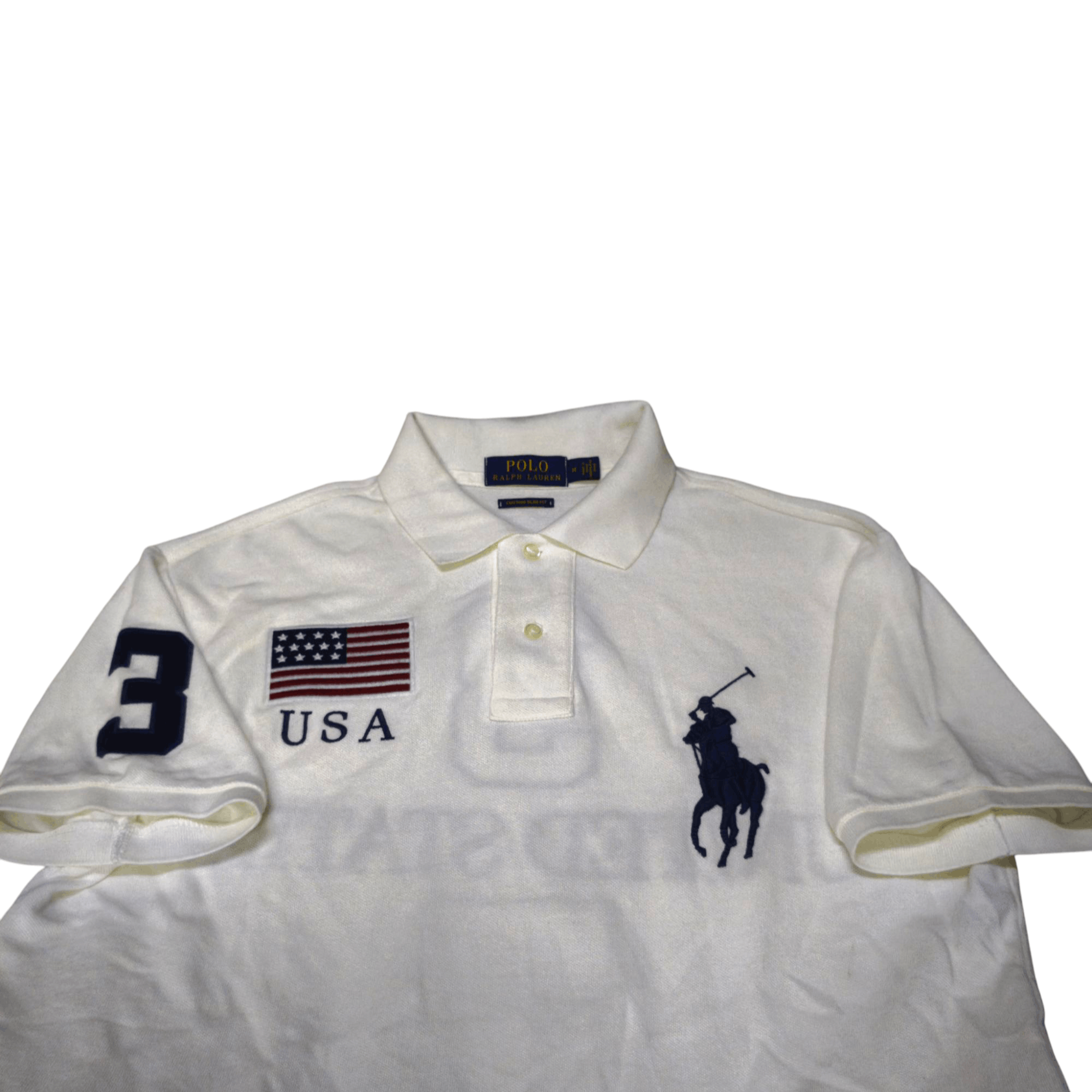 Polo Ralph Lauren Polo Ralph Lauren USA Flag Big Pony Chief Keef Polo Shirt Size US M / EU 48-50 / 2 - 3 Thumbnail