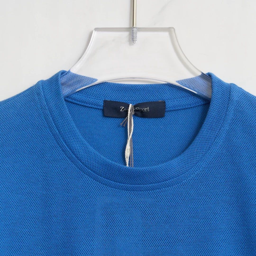 Ermenegildo Zegna ZEGNA Men's Letter Jacquard T-shirt Size US M / EU 48-50 / 2 - 2 Thumbnail