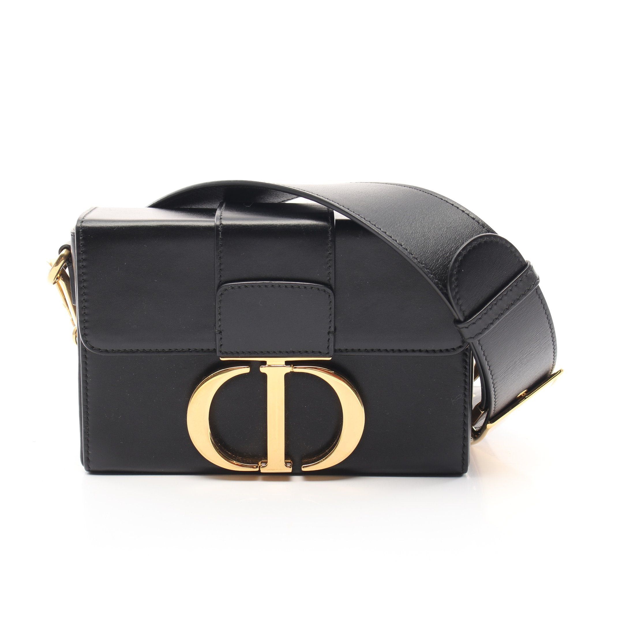 Dior Dior 30 Montaigne Shoulder Bag Leather Black Size ONE SIZE - 1 Thumbnail