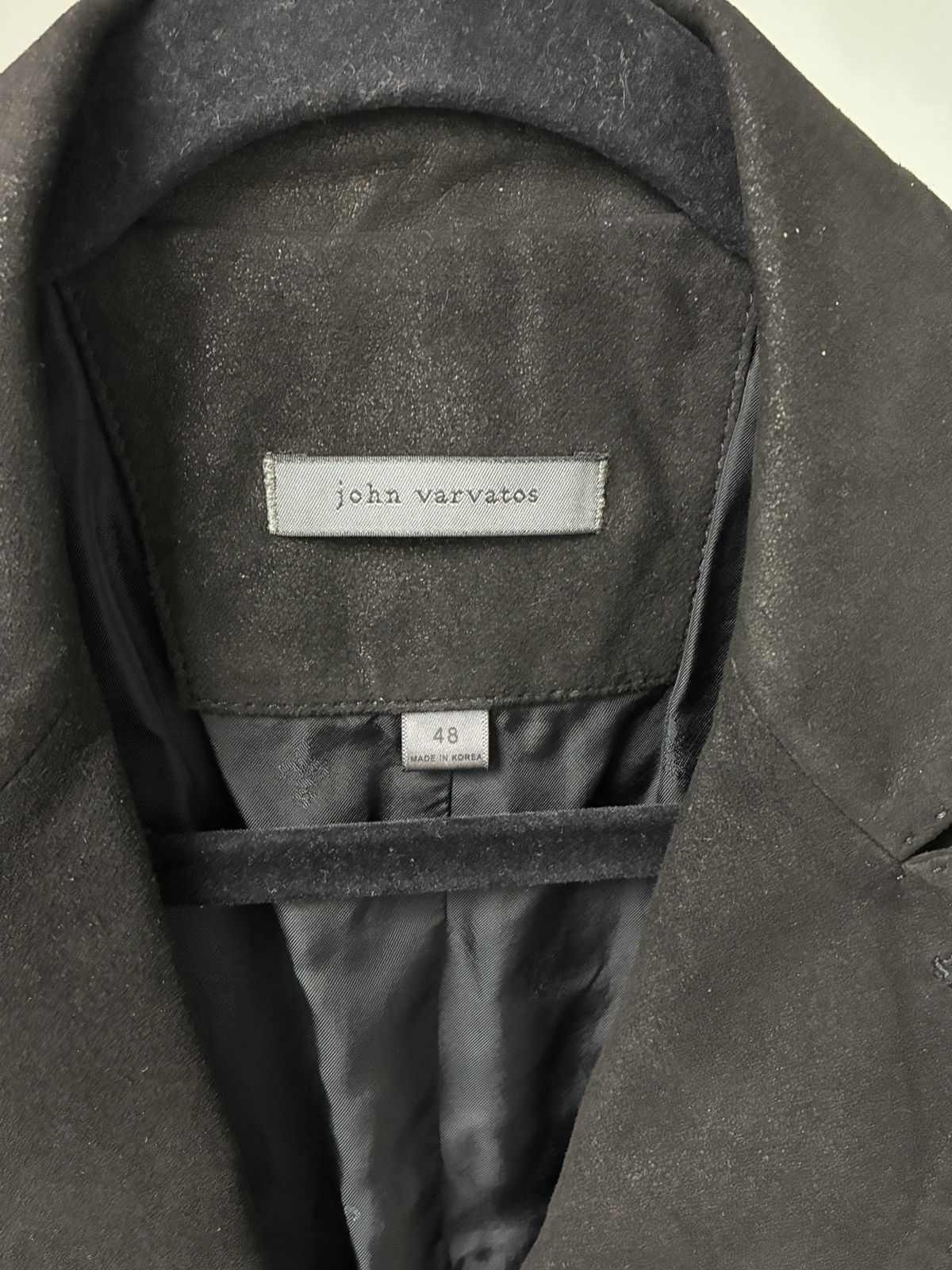 John Varvatos $1998 Distressed goatskin Jacket EU 48 USA 38 Size US M / EU 48-50 / 2 - 3 Thumbnail