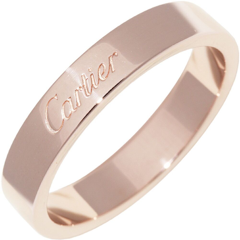 Cartier Cartier Cartier C de Cartier Engraved Au750 Pink Gold Ring Size 17 Precious Metal Ring B40980 DUTY FREE for USA Size ONE SIZE - 1 Thumbnail