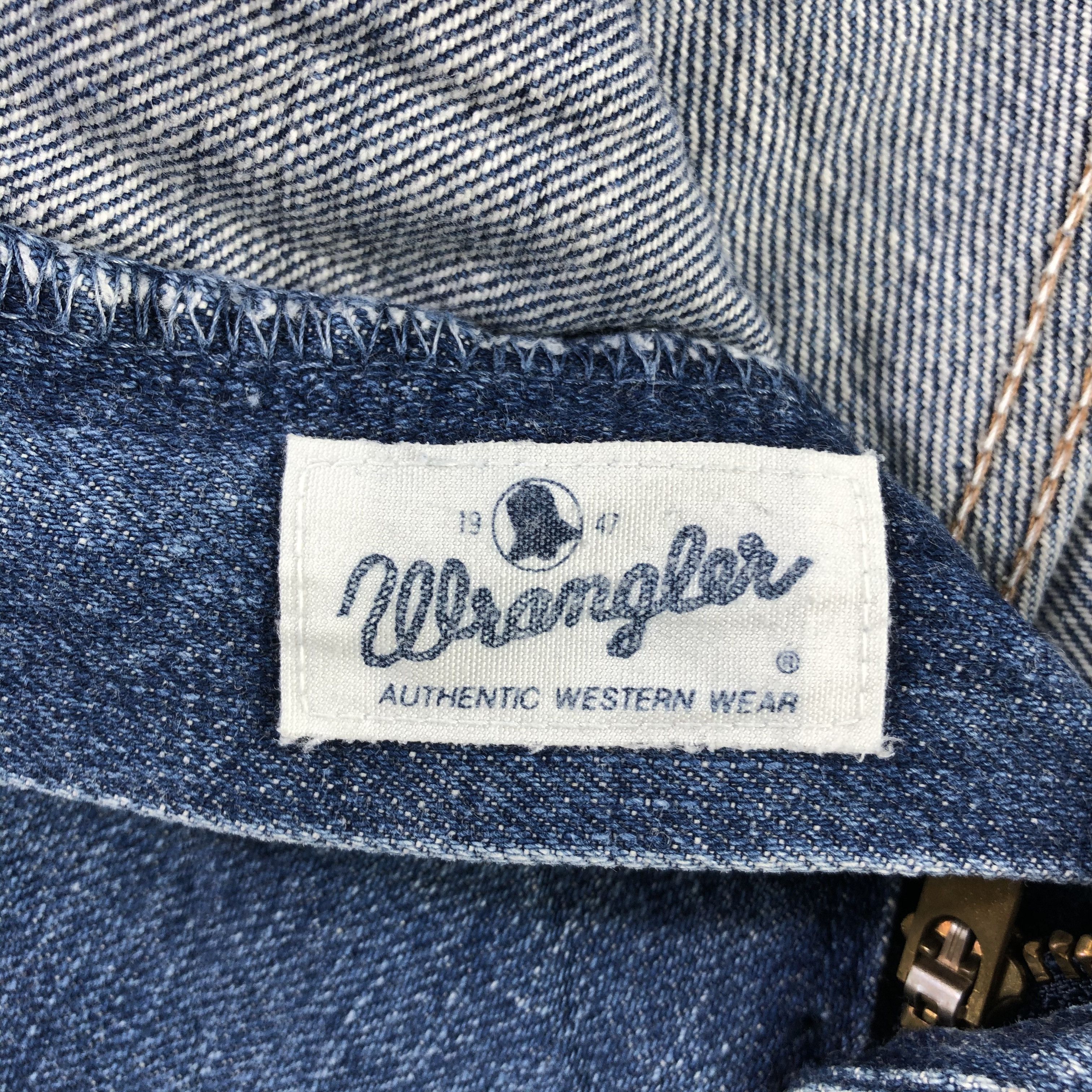 Vintage Vintage Wrangler Jeans Faded Blue Denim KJ1463 Size US 30 / EU 46 - 9 Thumbnail
