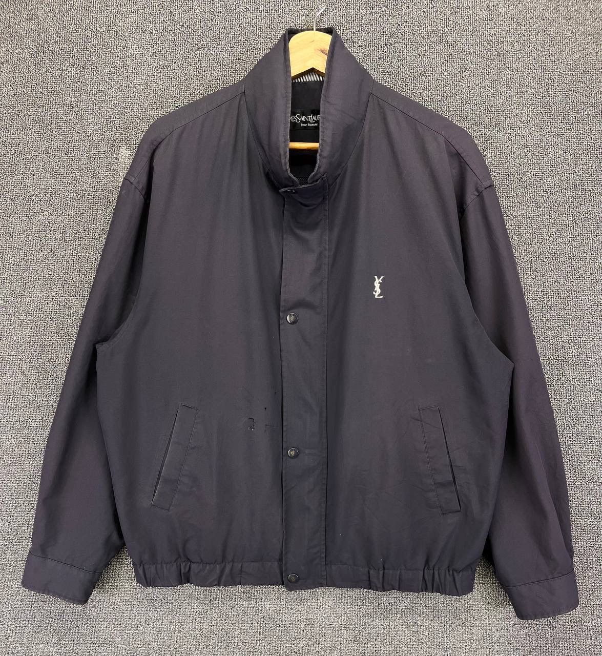 Yves Saint Laurent Vintage Yves Saint Laurent Luxury Zip Up Trashed Jacket Size US M / EU 48-50 / 2 - 1 Thumbnail