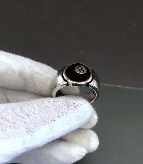 Jewelry 8 Ball Ring Size ONE SIZE - 2 Thumbnail
