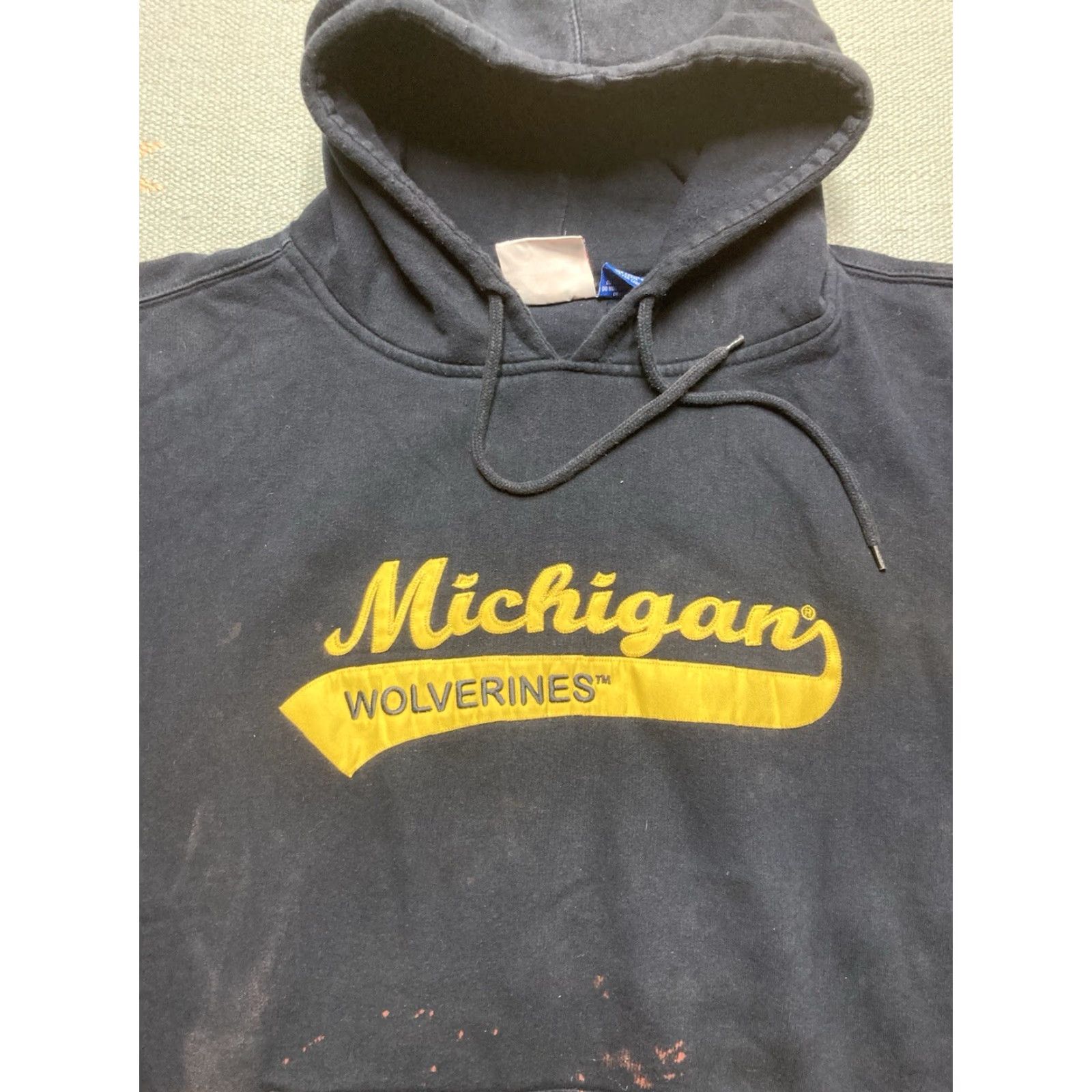 NCAA VINTAGE University Wolverines NCAA XL Pullover Hoodie Men Blue Size US XL / EU 56 / 4 - 3 Thumbnail