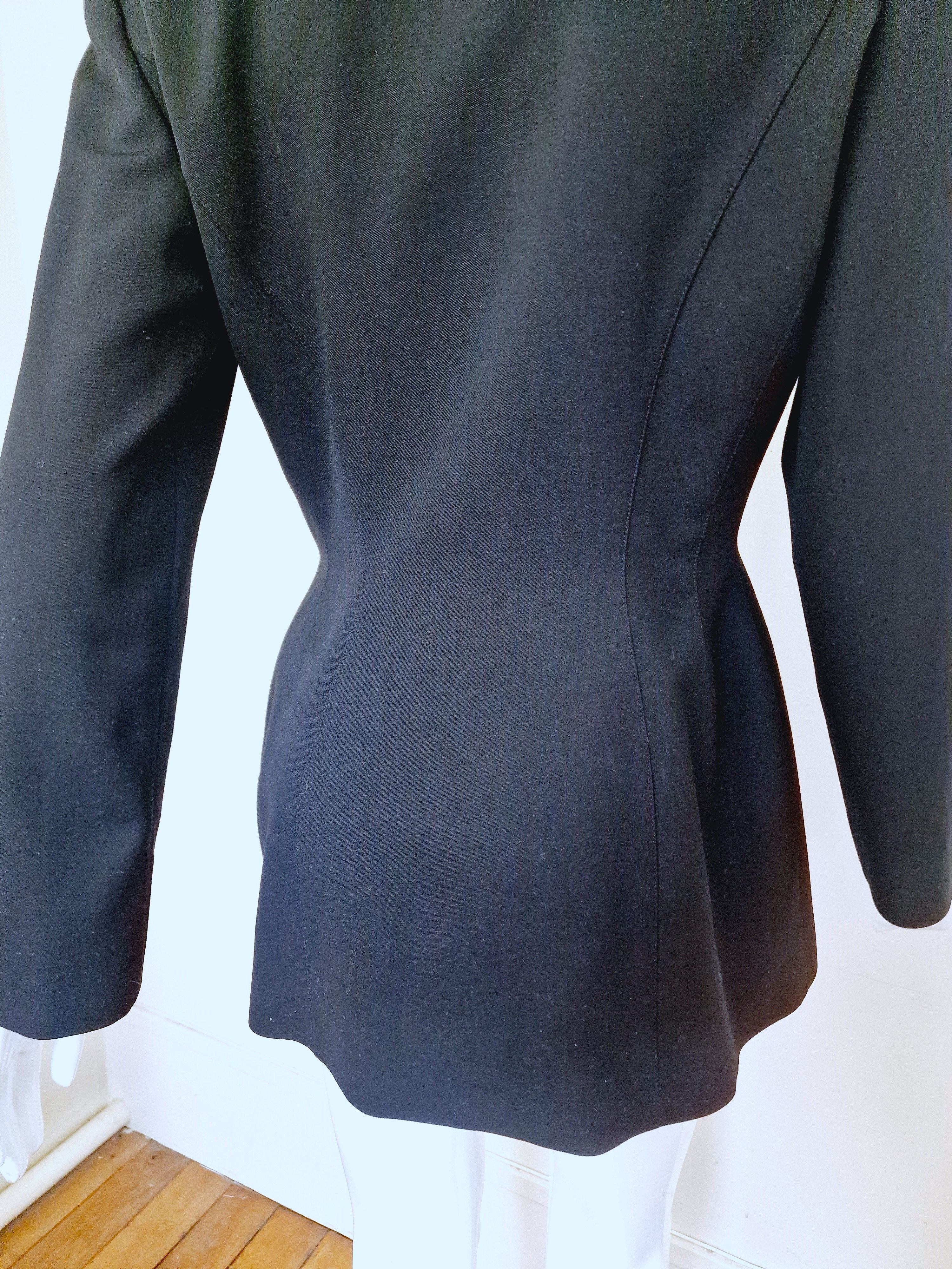 Thierry Mugler Thierry Mugler F/W 2000 Evening Rhinestone Blazer Jacket Size L / US 10 / IT 46 - 5 Thumbnail