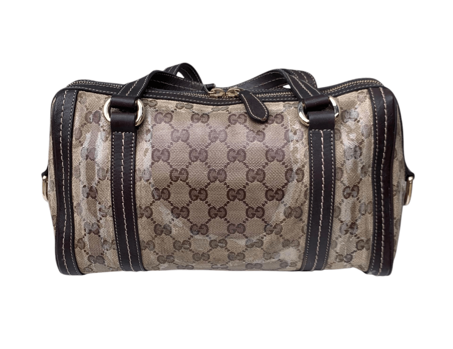 Gucci Gucci Crystal Monogram Duchessa Medium Boston Satchel Bag Size ONE SIZE - 3 Thumbnail