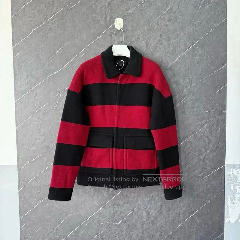 Burberry Burberry Black and Red Striped Women's Jacket. Size M / US 6-8 / IT 42-44 - 1 Thumbnail