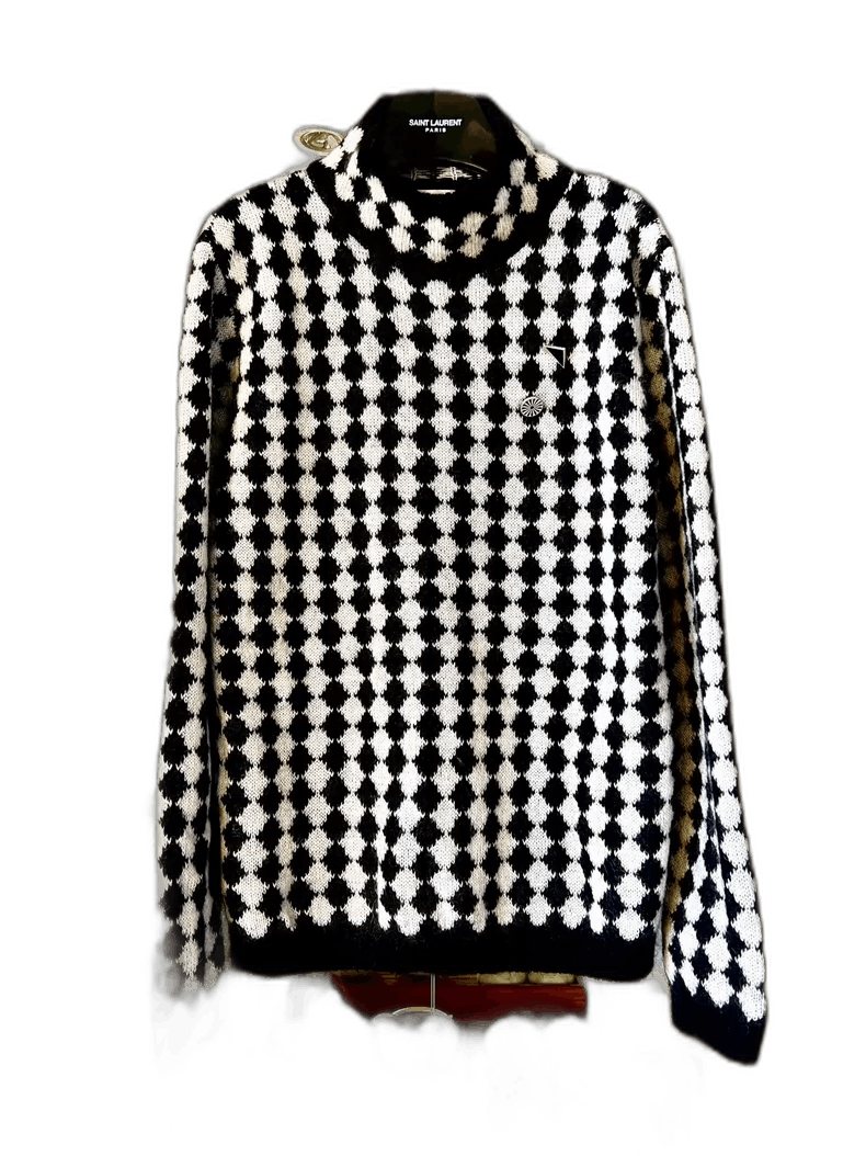 Saint Laurent Paris saint laurent 21fw black&white sweater Size US XL / EU 56 / 4 - 1 Thumbnail