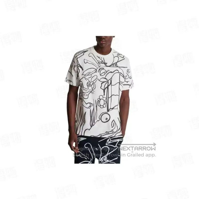 Balmain Balmain White Cotton Men's T-Shirt . Size US L / EU 52-54 / 3 - 7 Thumbnail
