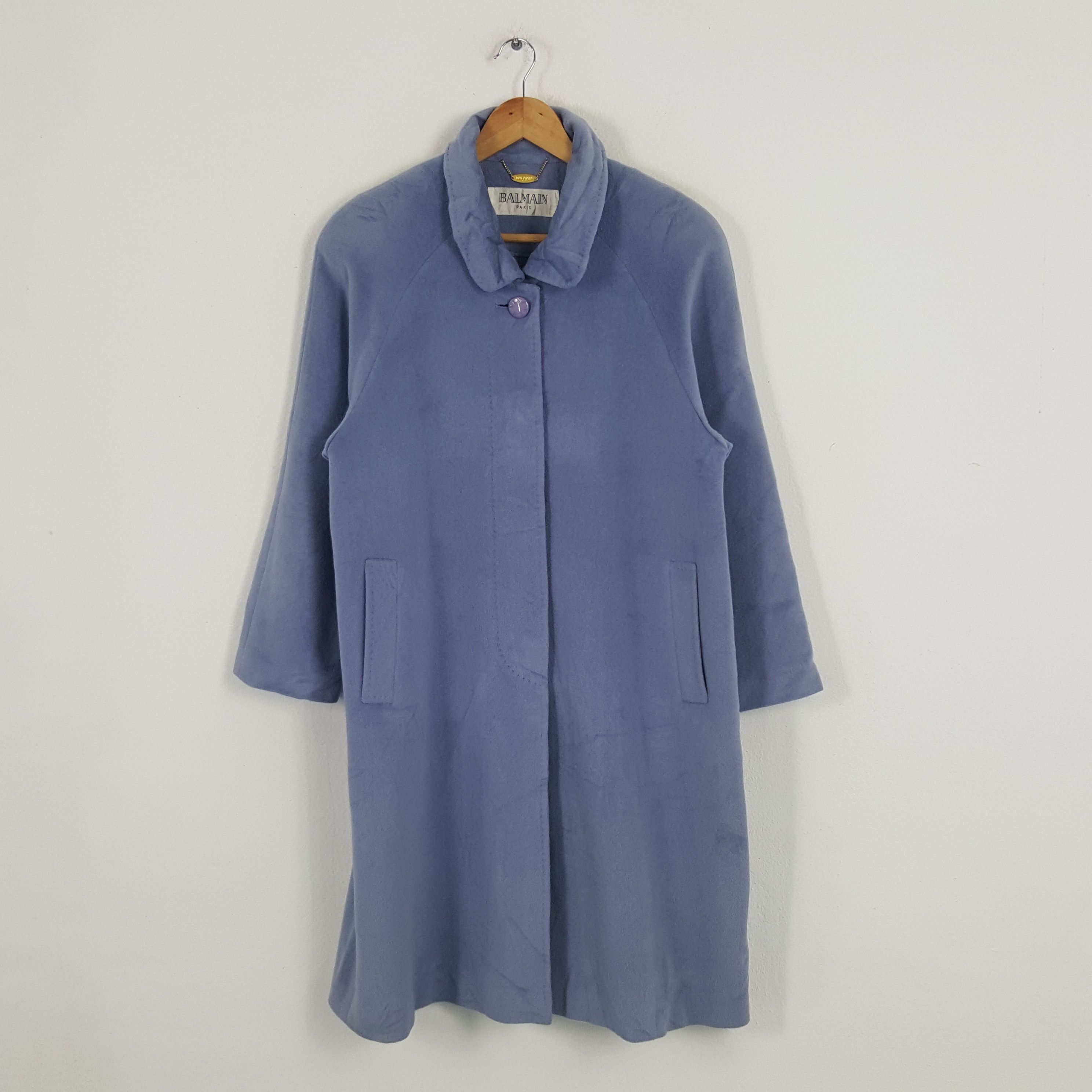 Balmain × Vintage Vintage Balmain Paris Luxury Brand Trench Coat Jacket Size US M / EU 48-50 / 2 - 1 Thumbnail