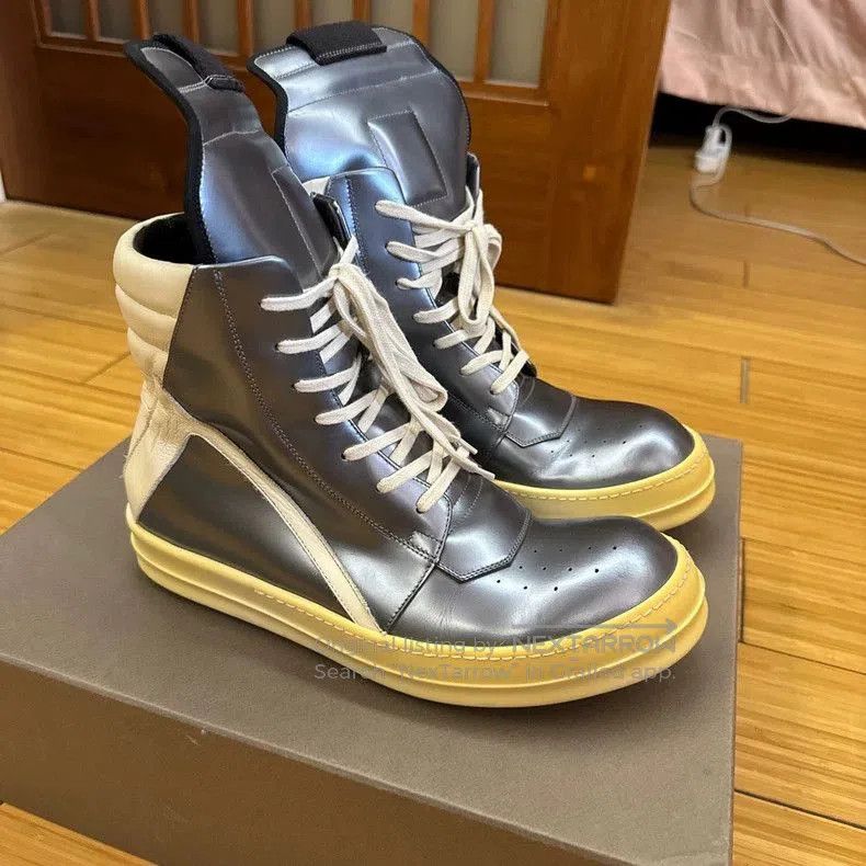 Rick Owens Rick Owens Silver High. Size US 10 / EU 43 - 1 Thumbnail