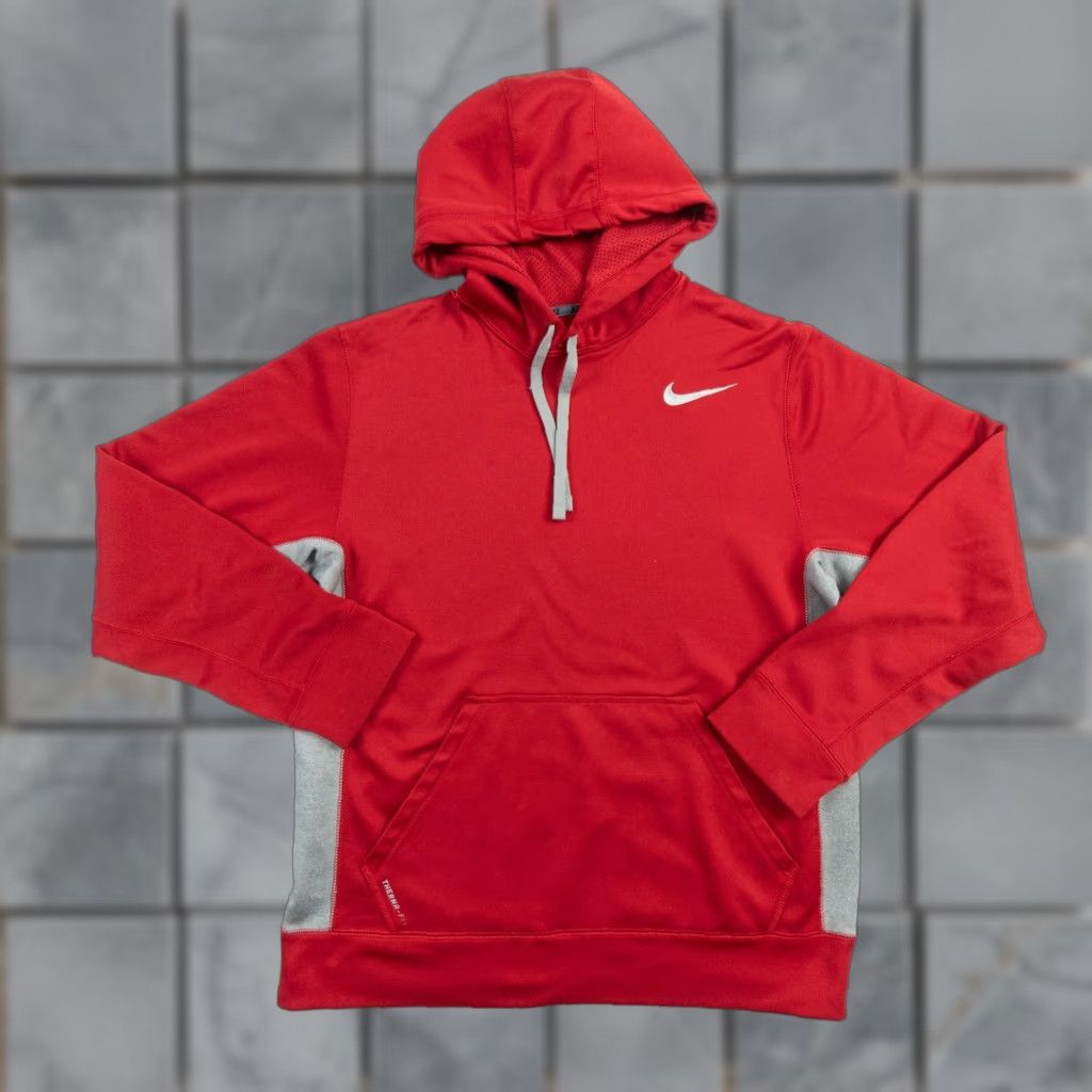 Nike Nike Sweatshirt Mens Medium Red Hoodie Pullover Therma Fit Sweater Swoosh Adult Size US M / EU 48-50 / 2 - 1 Thumbnail